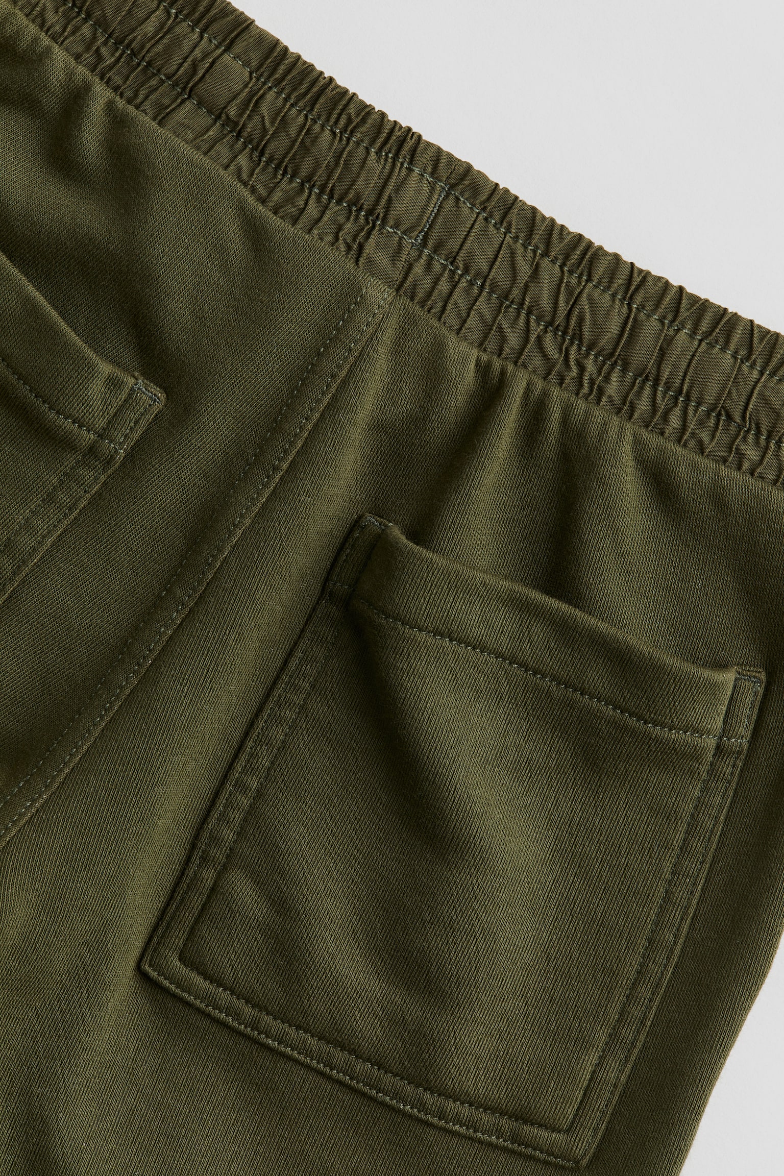 Sweatshirt shorts - Khaki green/Beige - 2