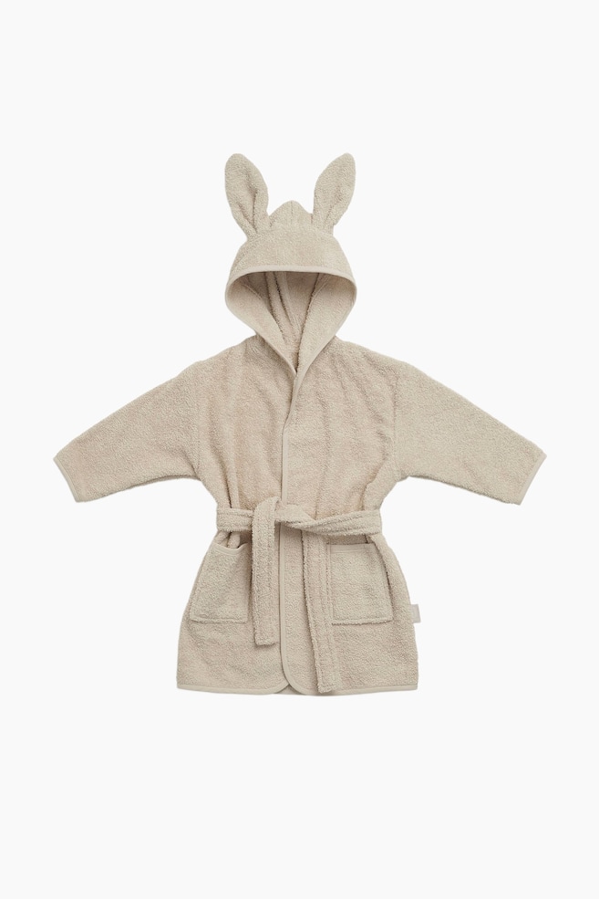 Terry Bathrobe 1-2 Years - Nougat/Biscuit/Sea Green/Ash Green - 1