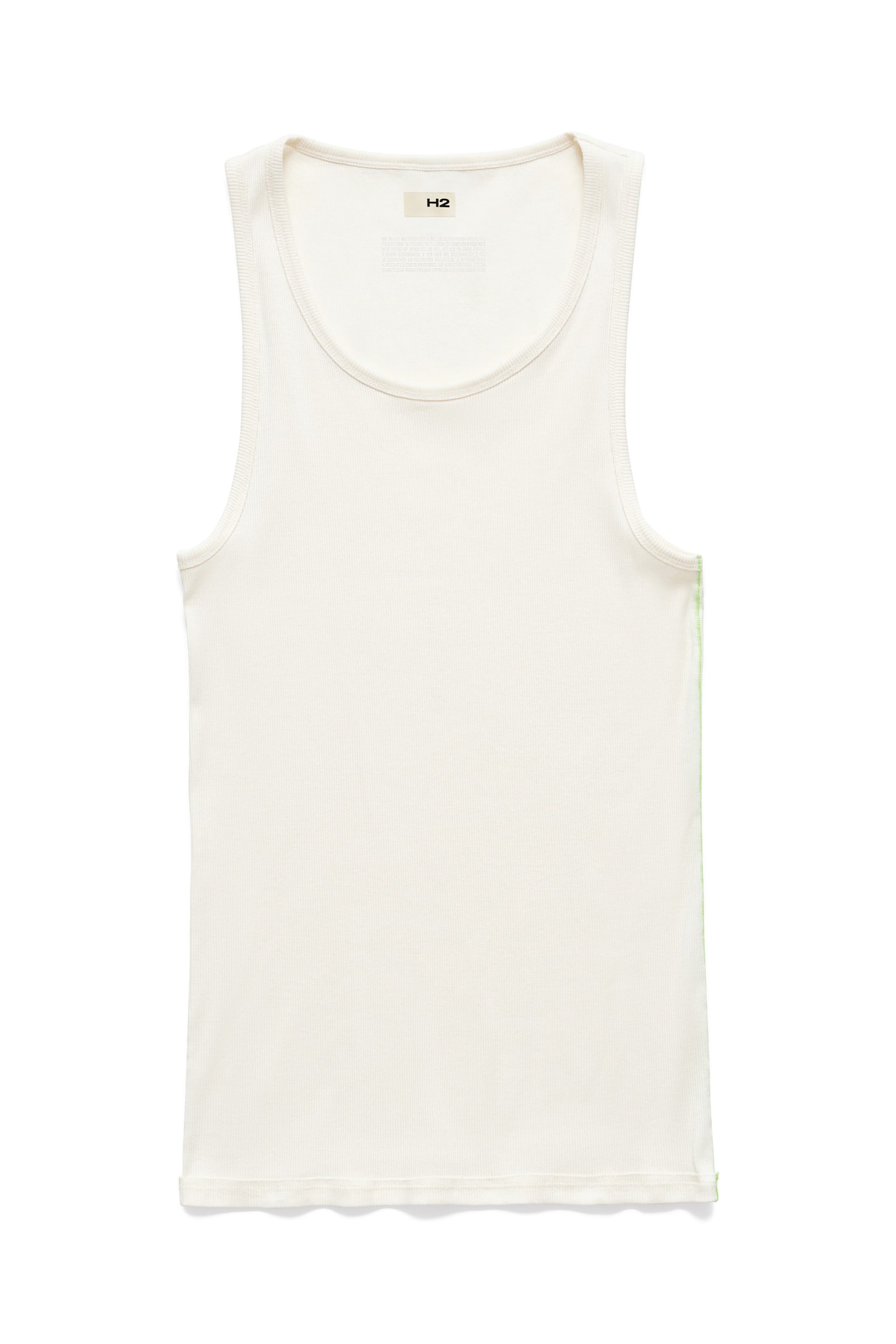 Rib Tank - Cream/Black - 2