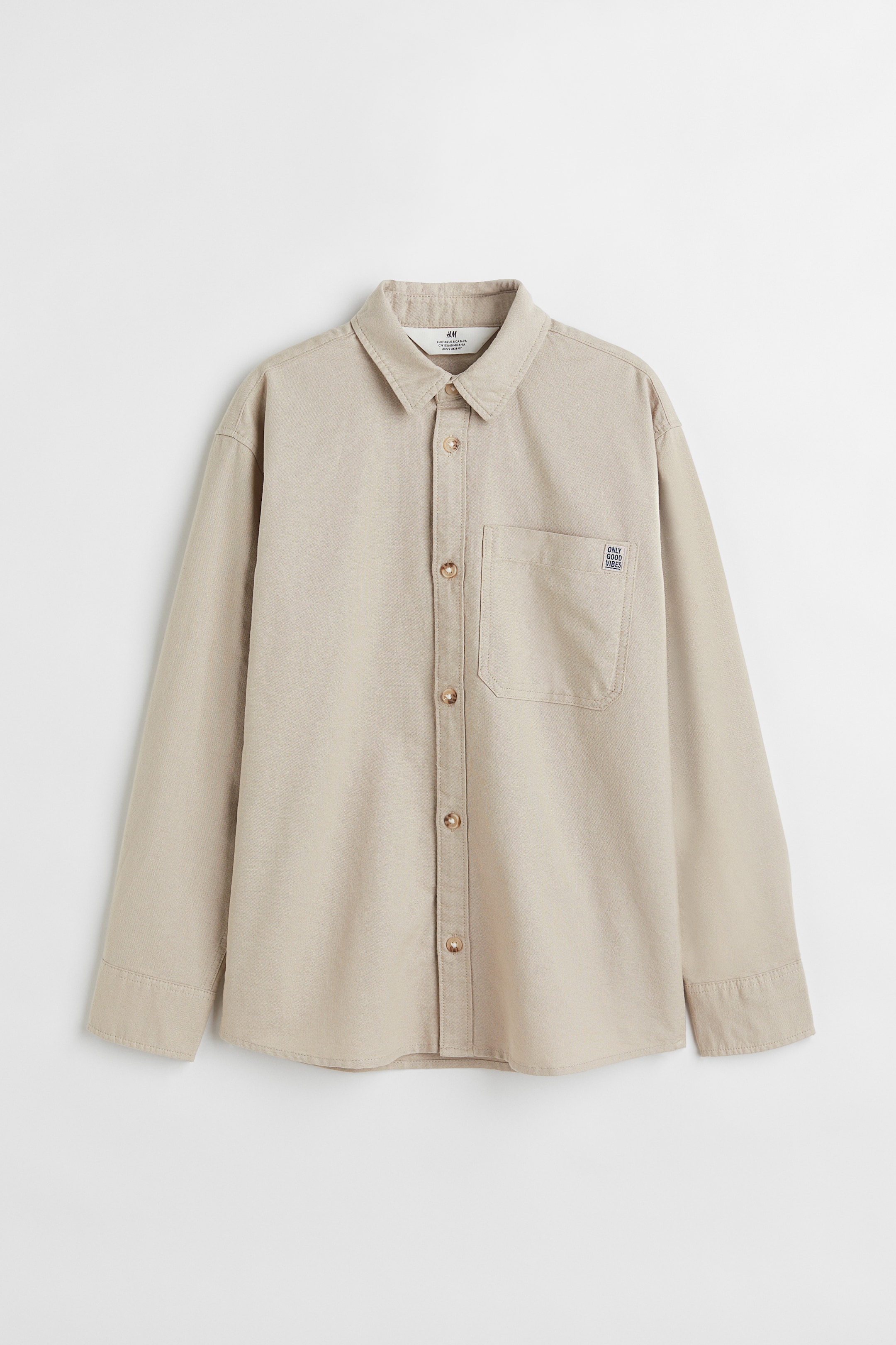 View larger image: Shirt - Light beige - Kids | H&M US 1