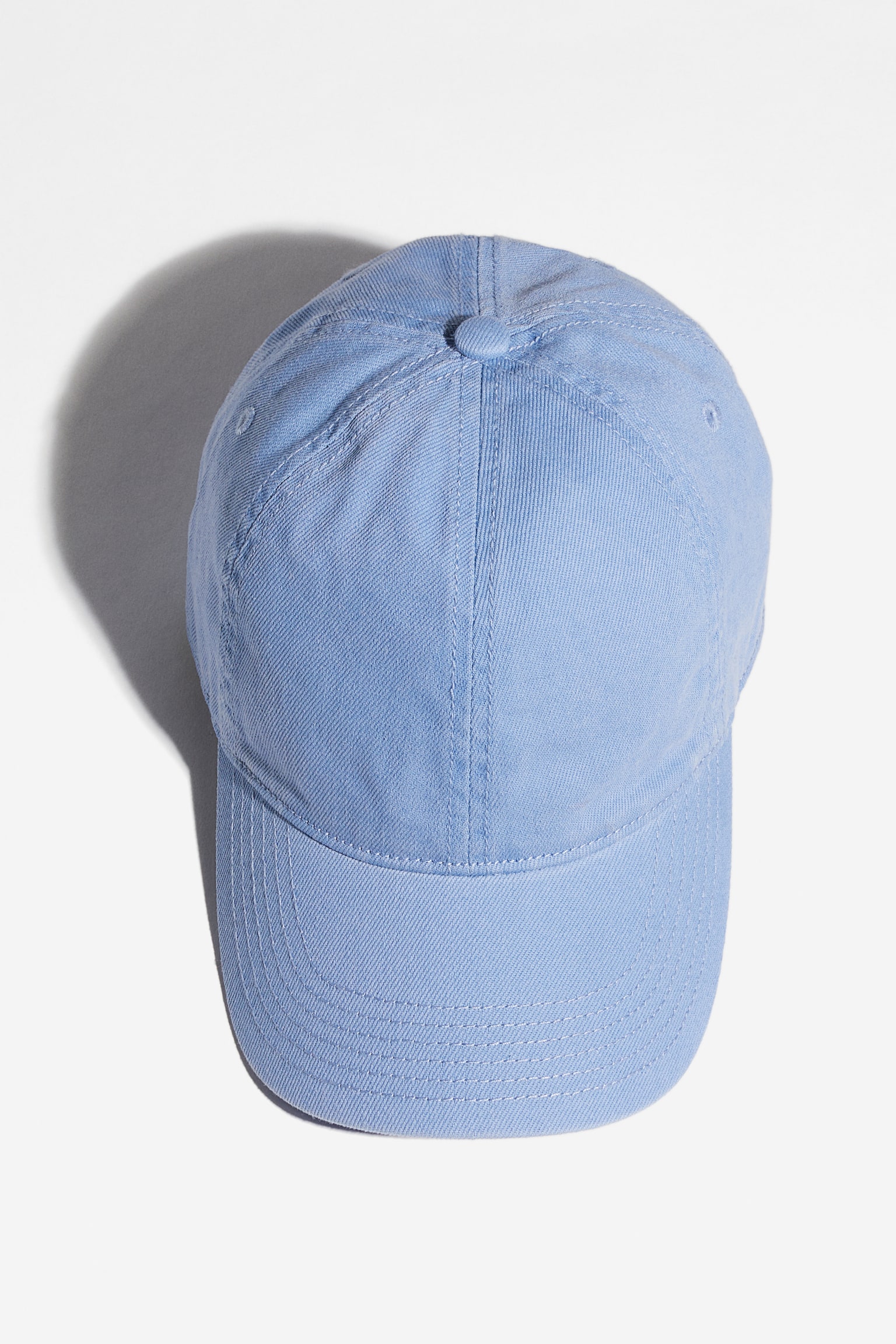 Washed Look Denim Cap - Light blue/Red/Navy blue/Beige/Black/Cream - 1