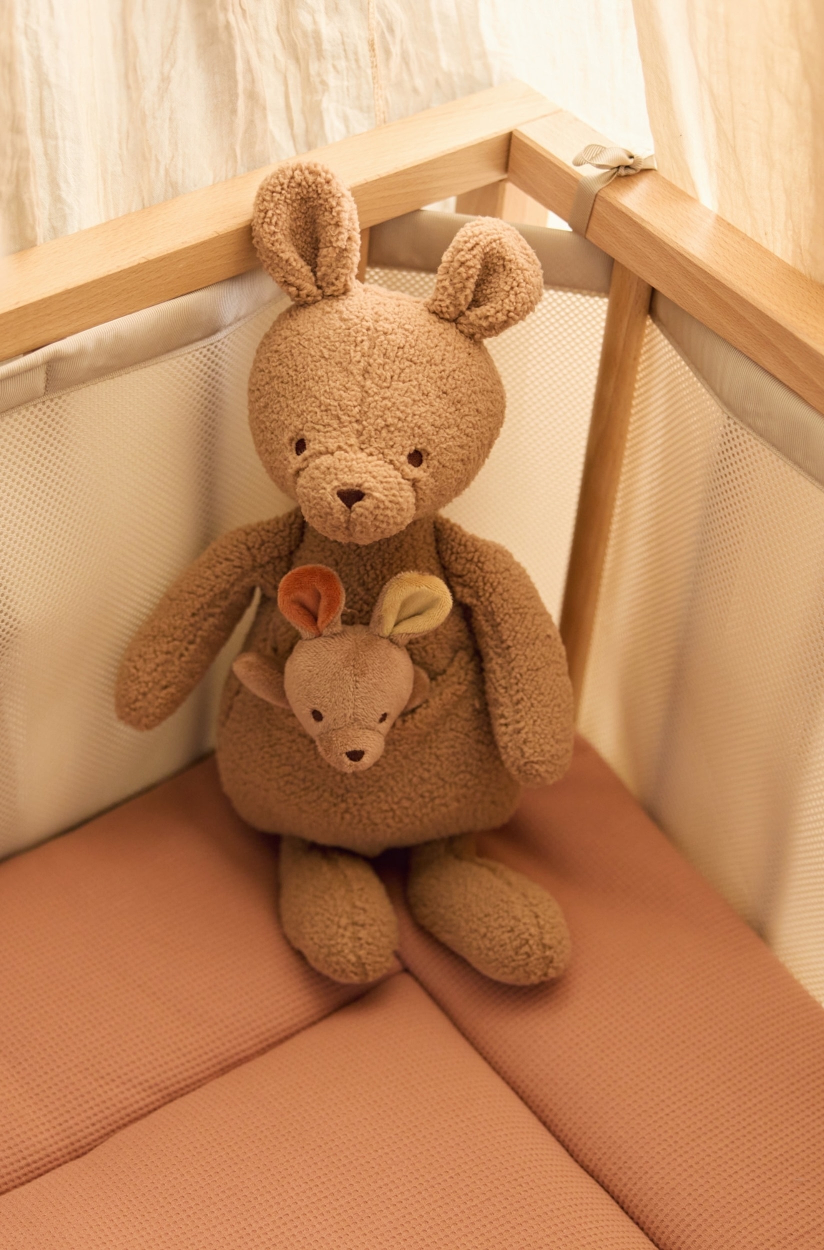 Krabbeldecke 75x95cm Little Waffle - Little Waffle Warm Sand/sand/Little Waffle Light Terra/sand