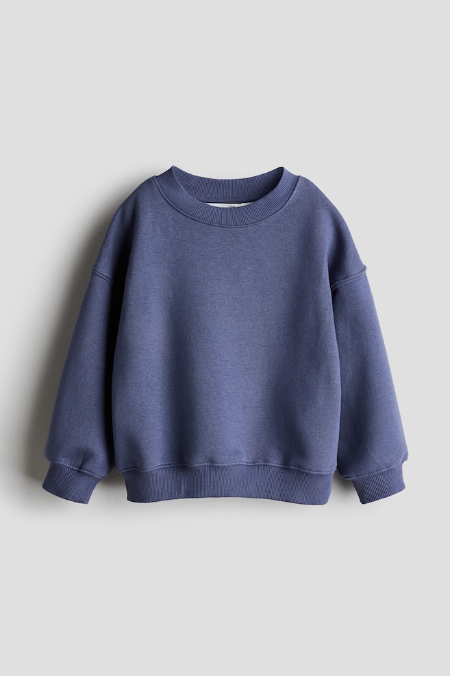 Felpa oversize con interno spazzolato - Blu/Grigio scuro/Blu polvere/Azzurro/Azzurro/Turchese chiaro/Blu acceso/Verde/Verde/Dusty blue/Blu navy/Turchese chiaro/Rosso - 1