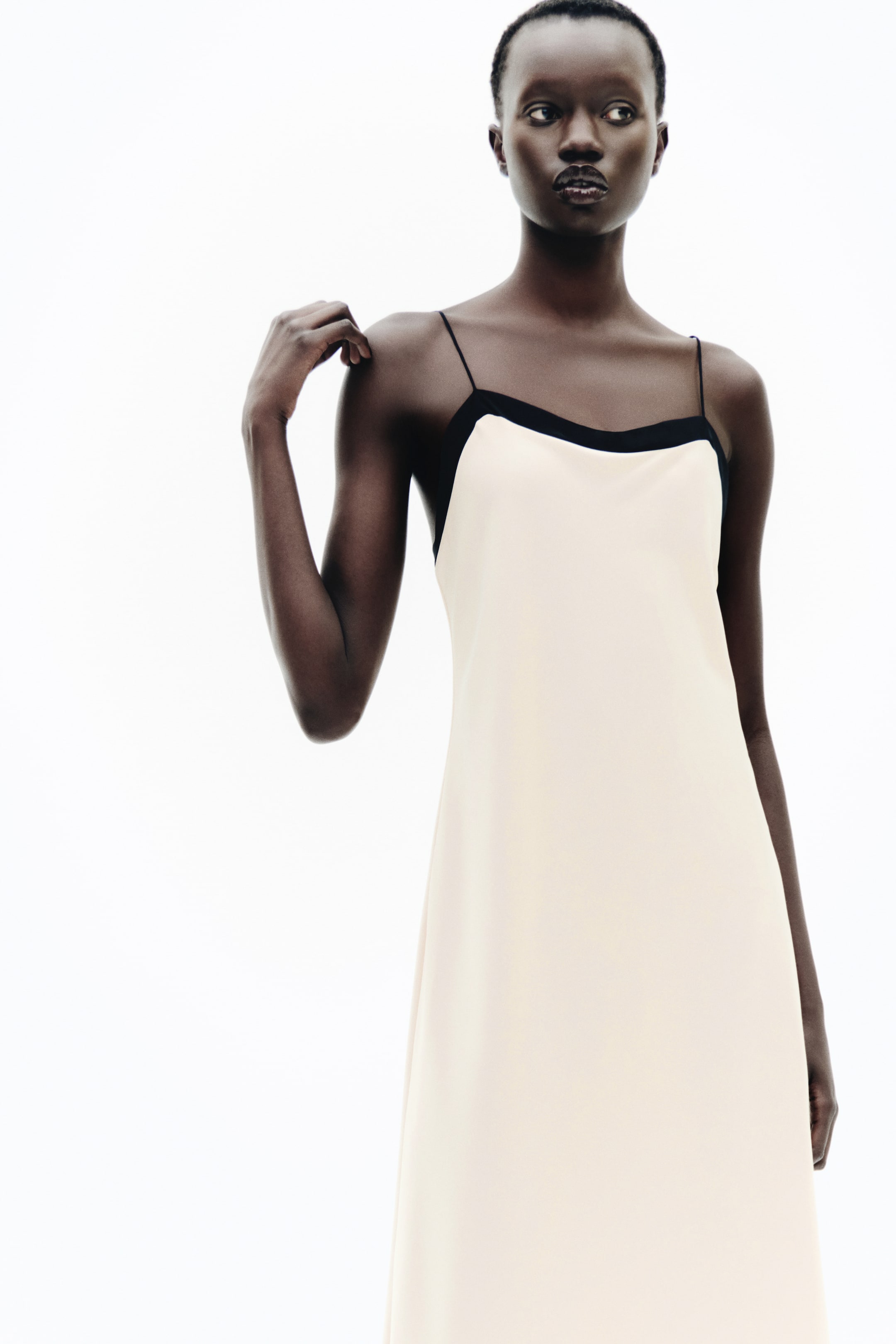 Crêpe Slip Dress