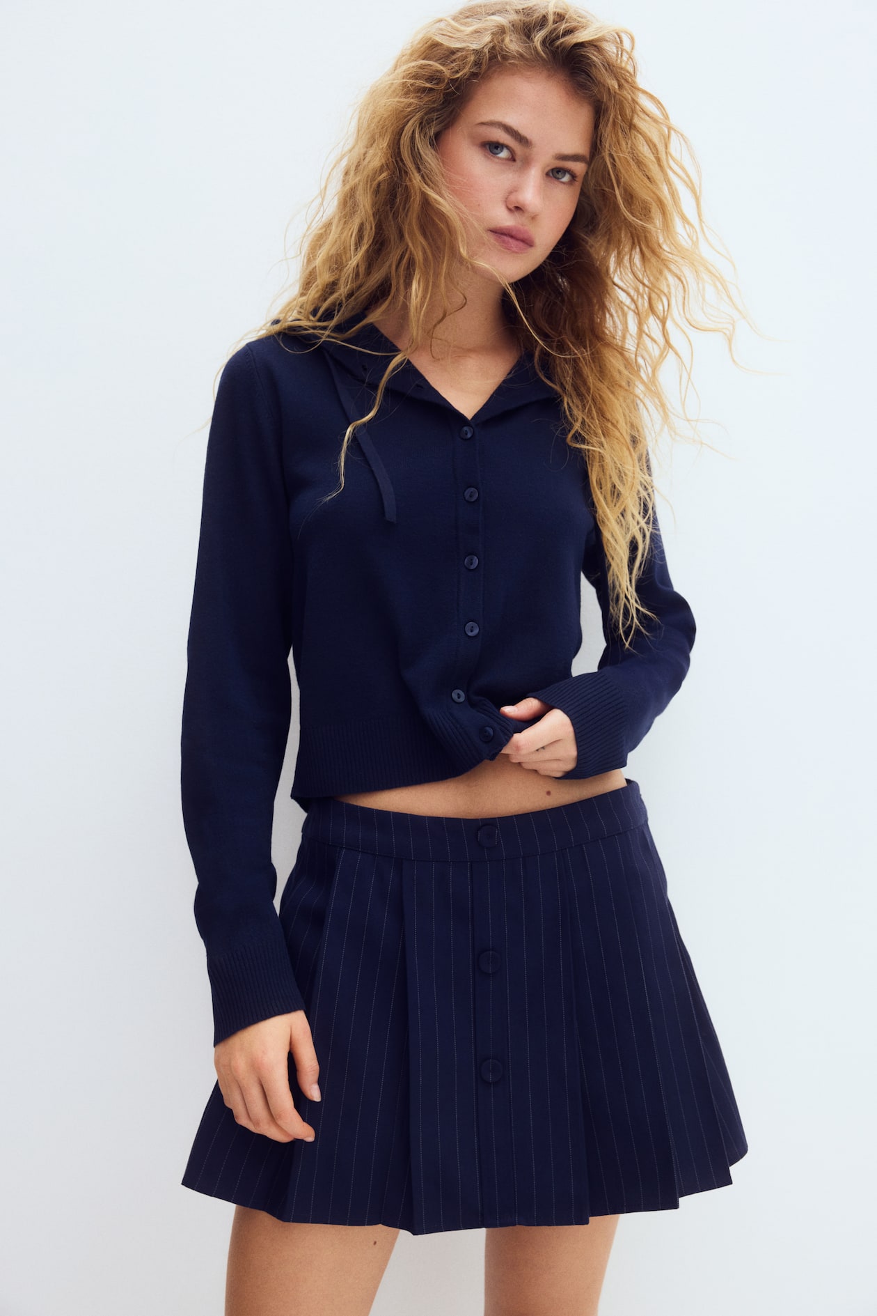 Pleated Twill Skort - image 2