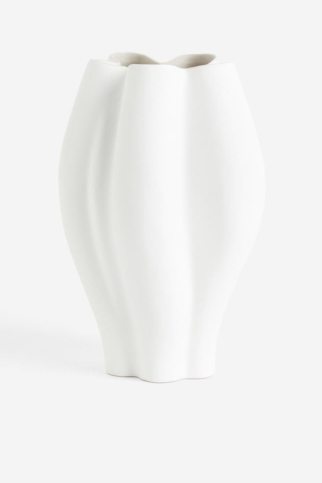 Vase en grès cérame - Blanc - 1
