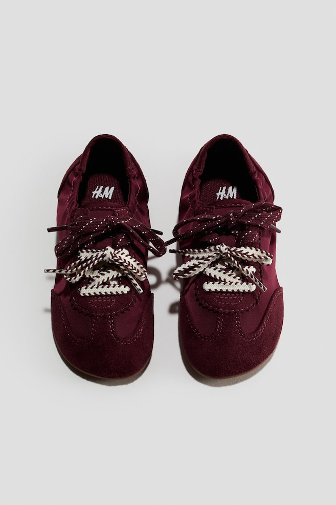 Barefoot trainers - Dark plum red - 1