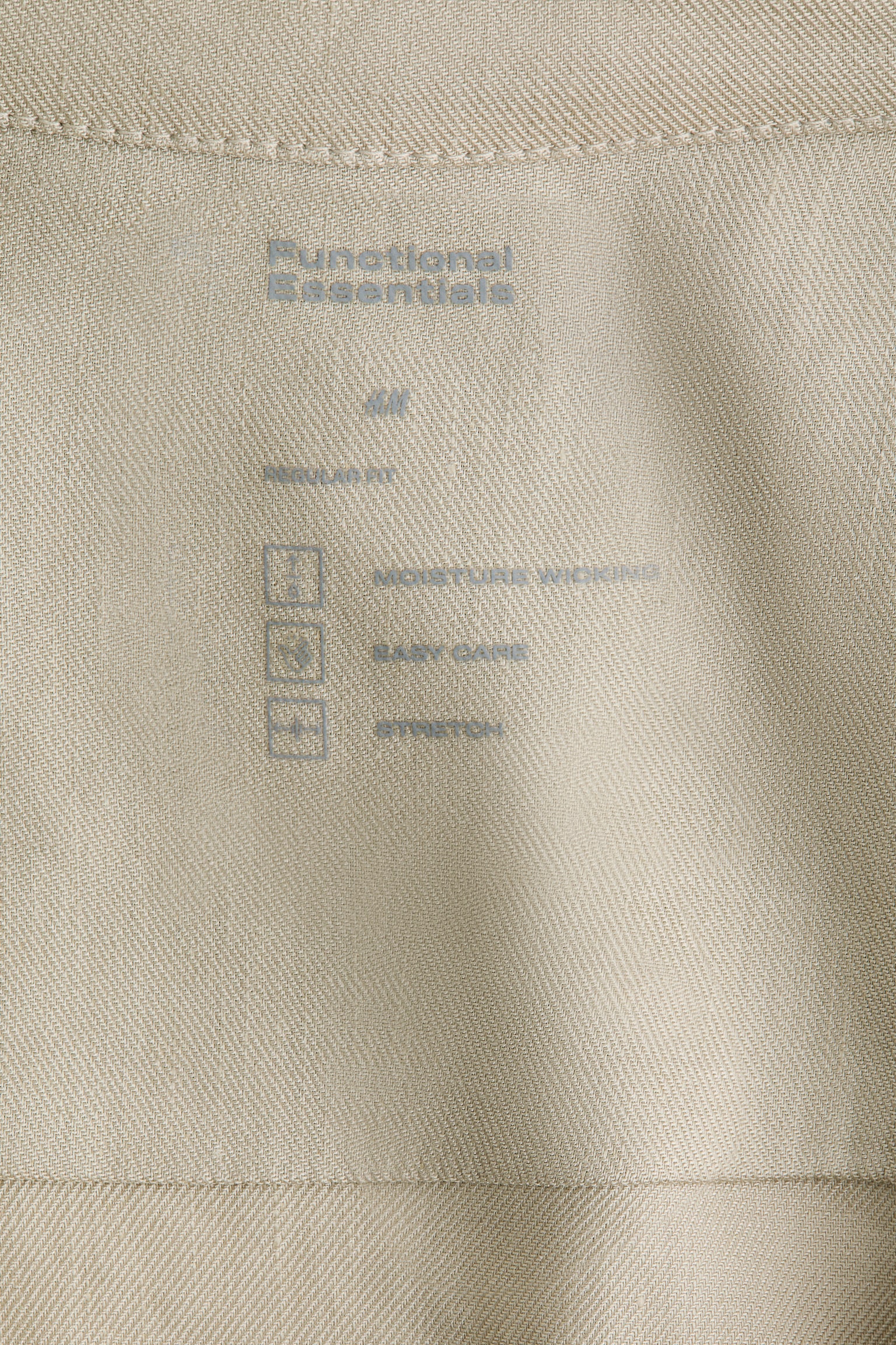 Regular Fit Linen-blend shirt - Beige/Khaki green/White - 4