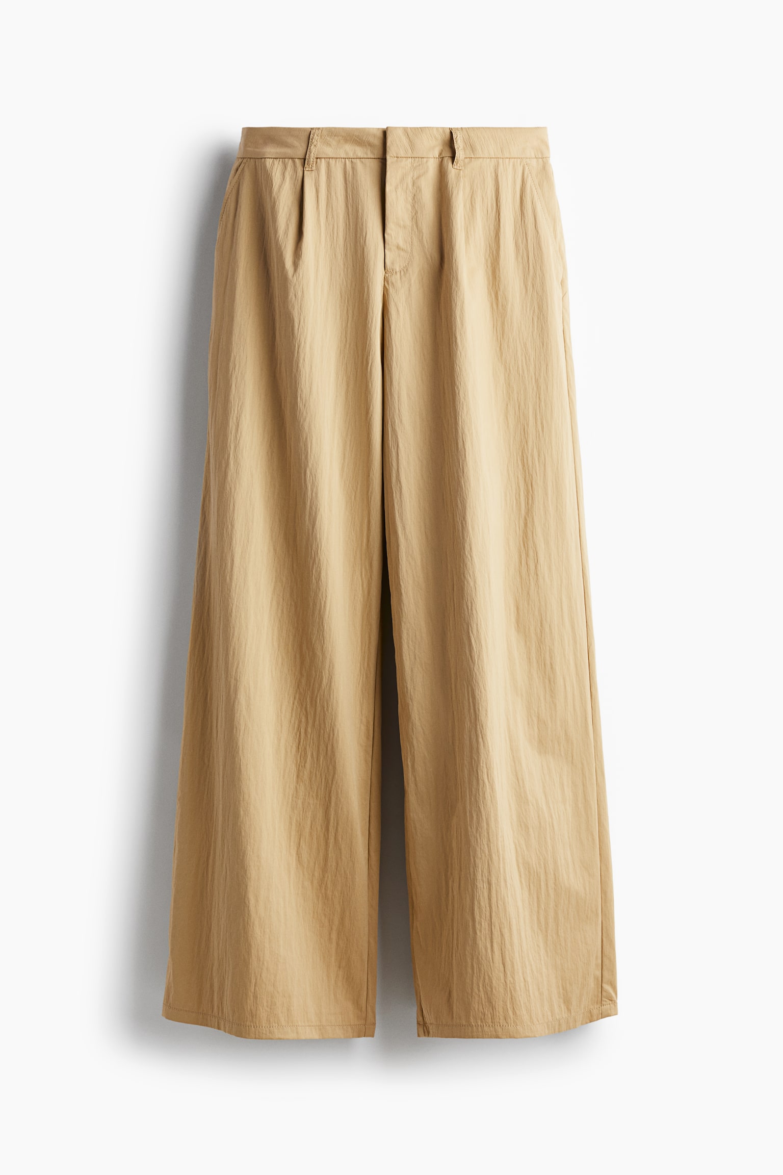 Женские брюки H&M Tailored Crêpe, цвет: Бежевый — фото 1