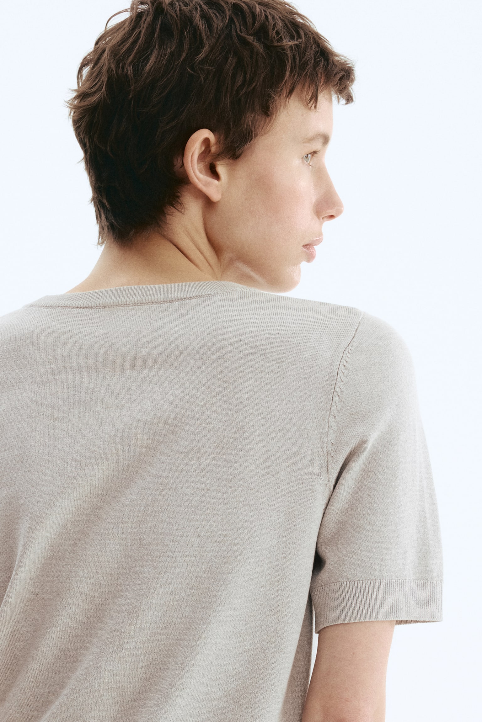 Fine-knit top - Greige marl/Black/Lilac/Yellow/Grey marl/Navy blue/Cream/Pale yellow - 5
