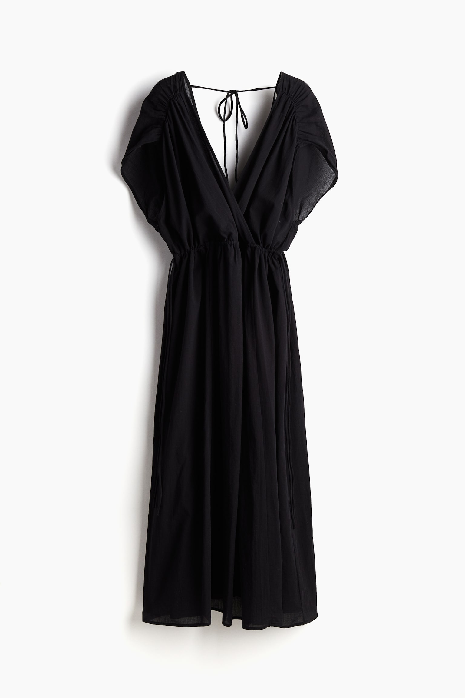 Robe oversize en coton - Noir/Crème/noir/fleuri - 2