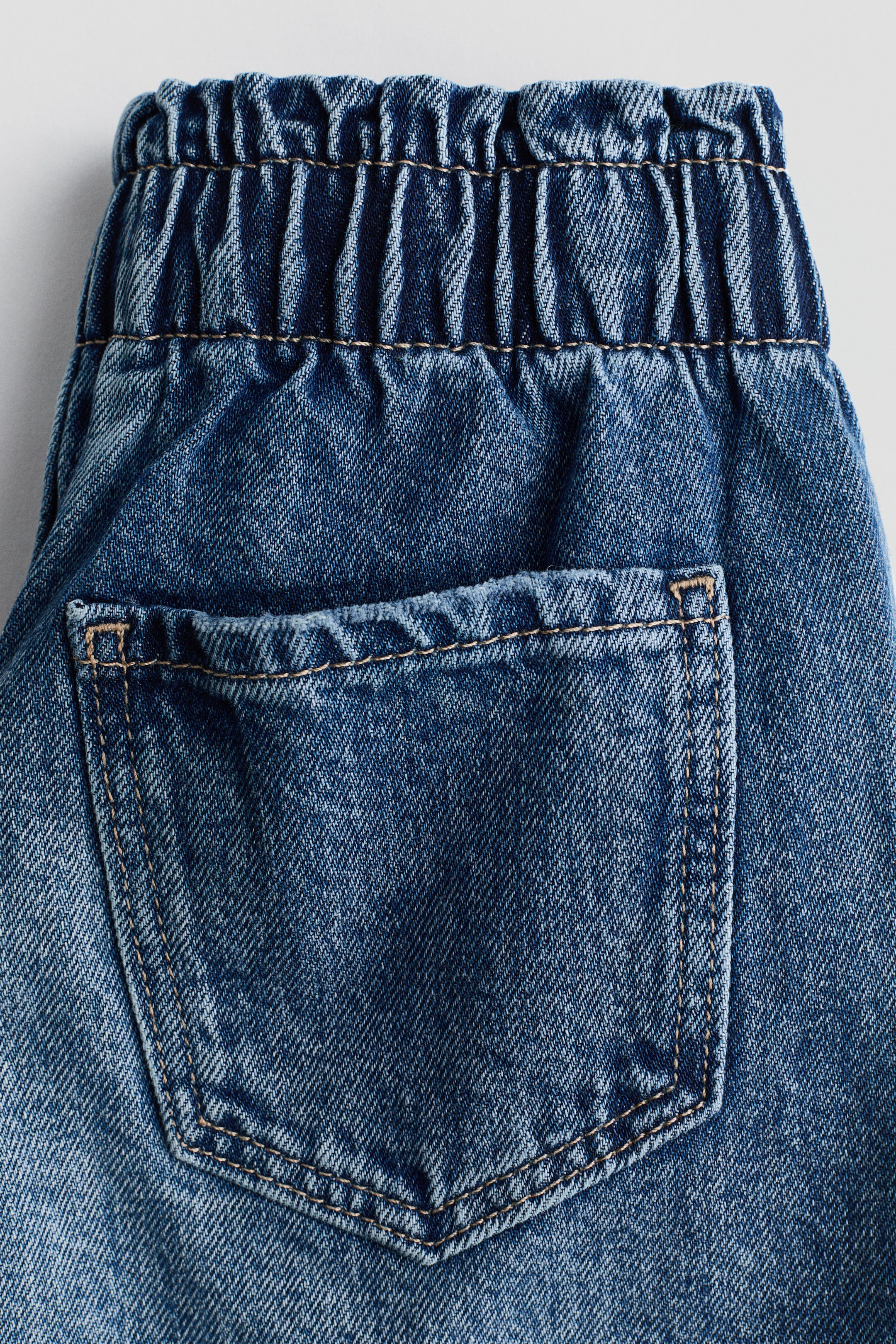 View larger image: Paper-Bag Denim Shorts - Denim blue - Kids | H&M PH 3