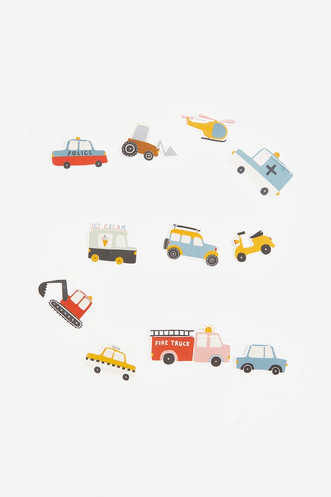 Vehicle garland - Red/Vehicles - 1