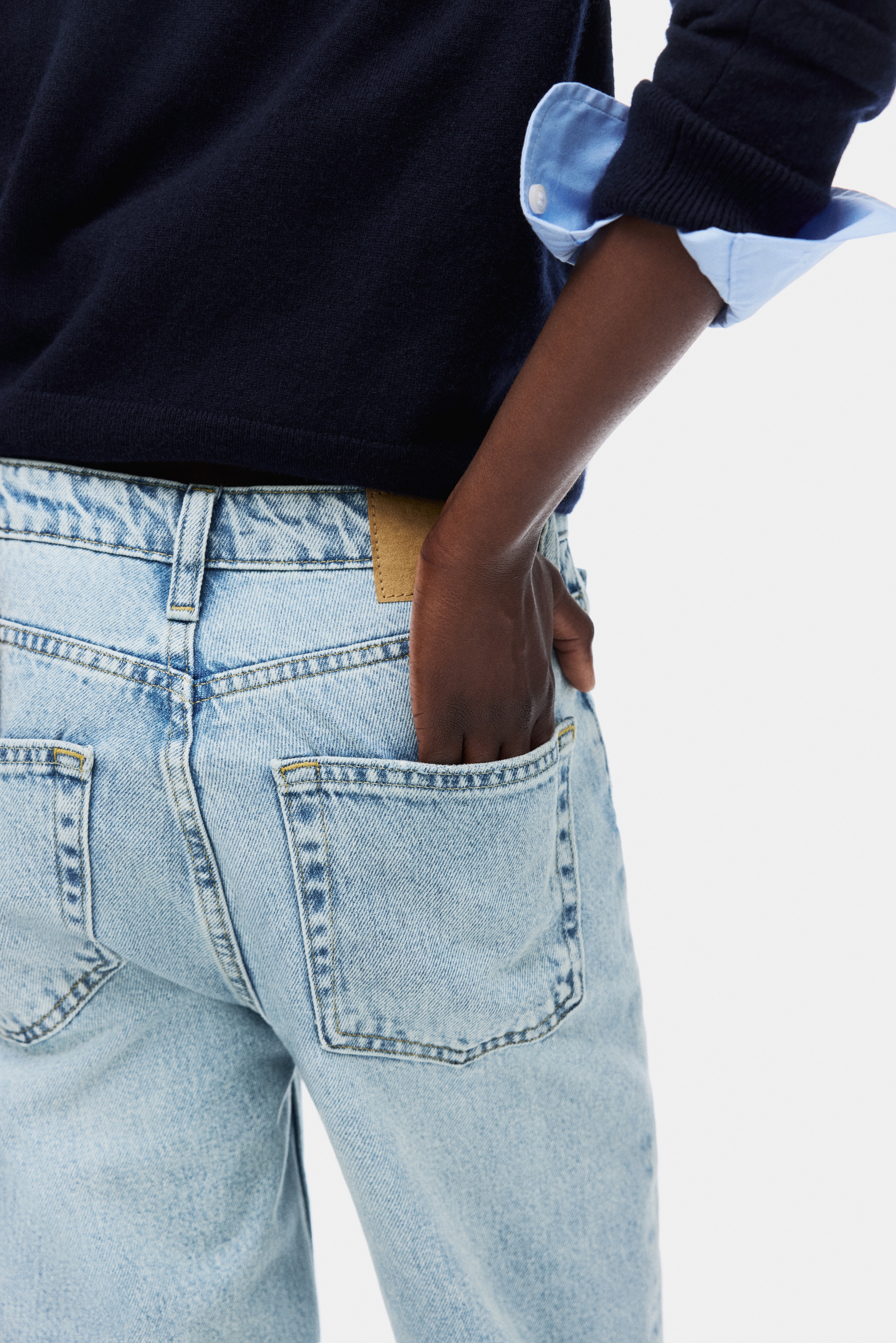 Straight High Jeans - Light denim blue/Denim blue/Washed denim blue/Dark denim blue/Denim blue