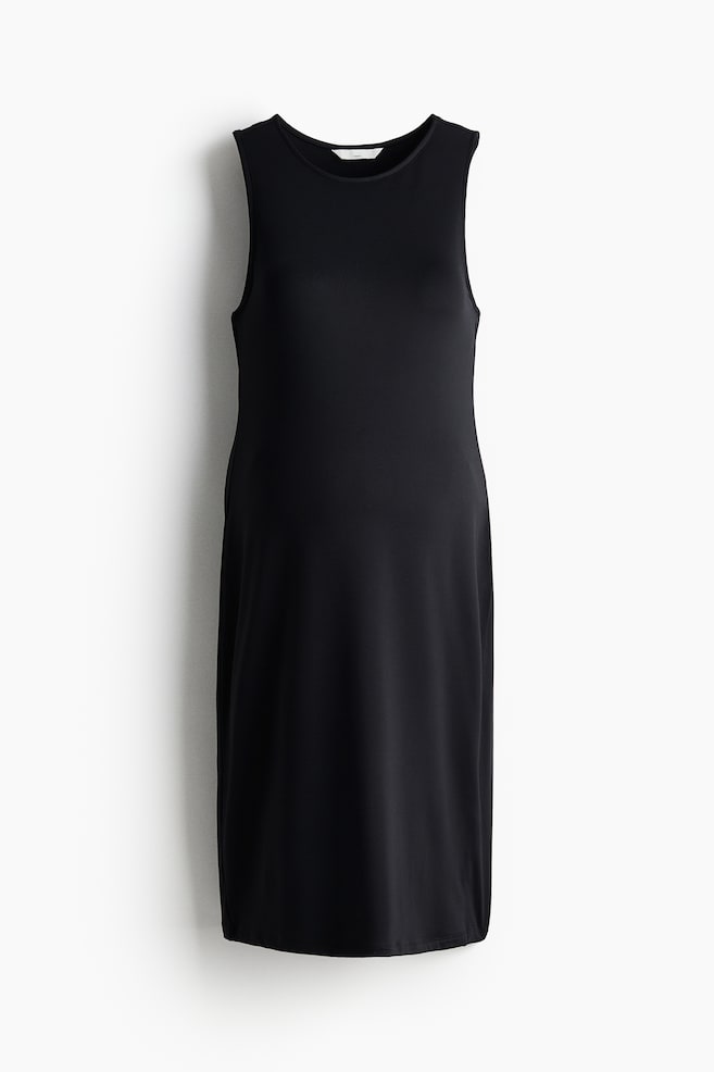 MAMA Robe sans manches en microfibre - Noir - 1