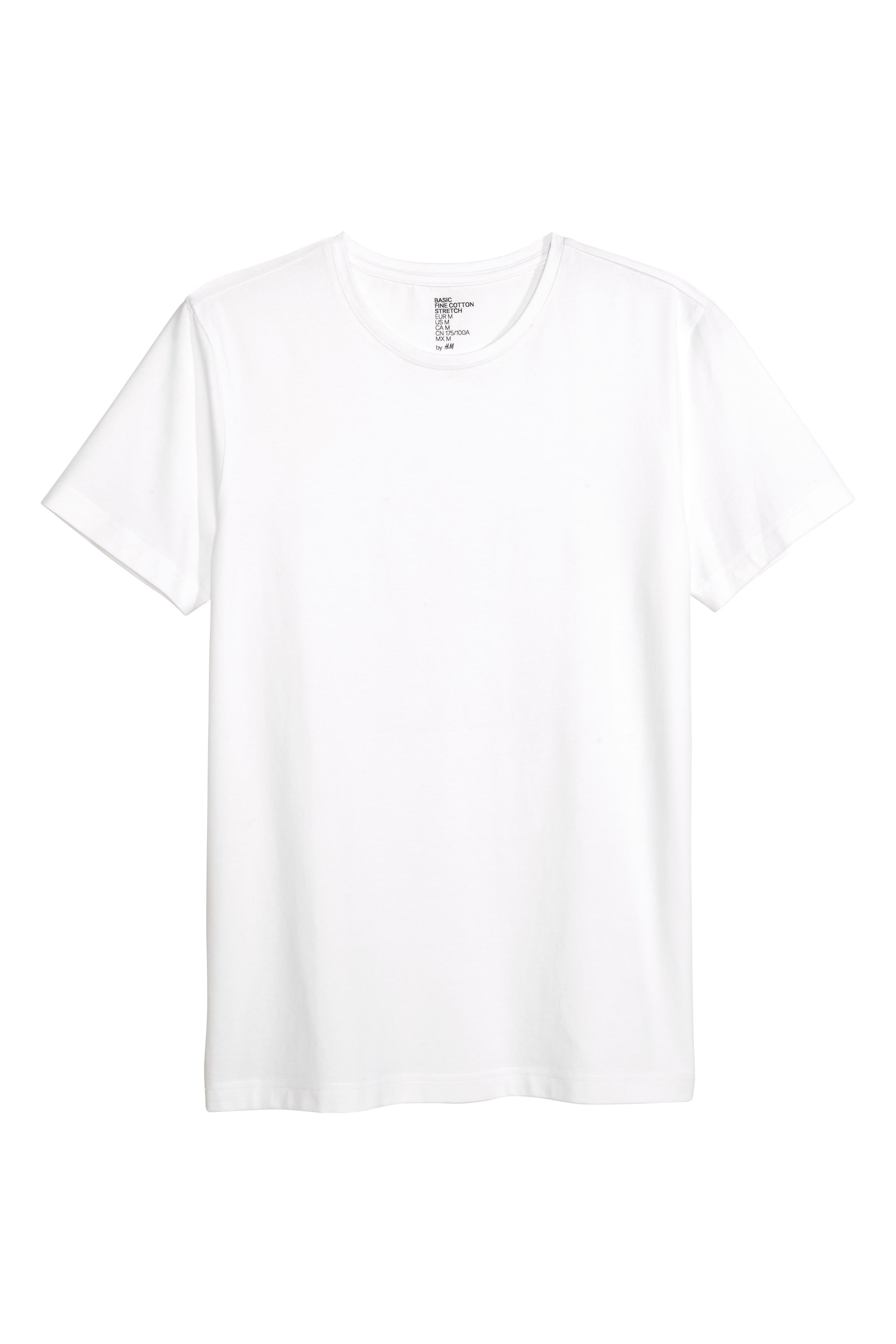 View larger image: Round-neck T-shirt Slim fit - White - Men | H&M GB 1