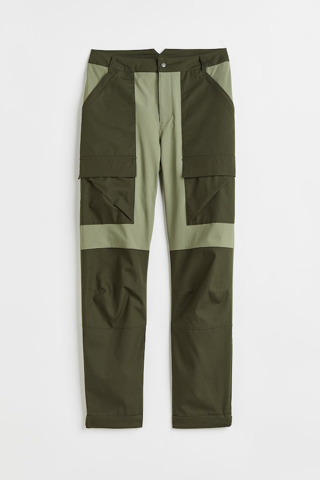 Pantalon outdoor déperlant - Vert kaki foncé/vert sauge - 2