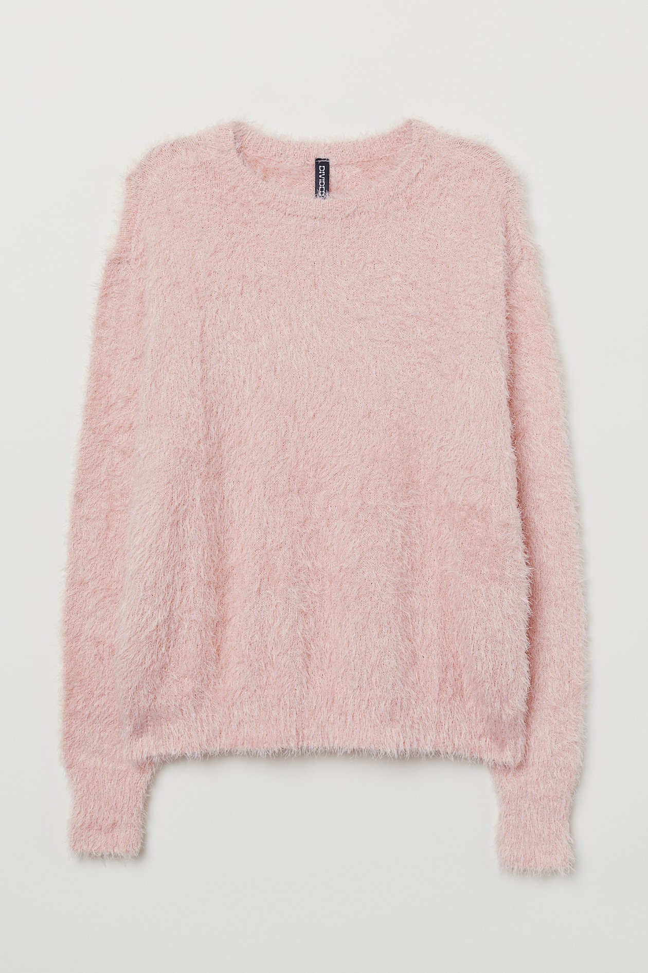 Fluffy Sweater - Long sleeve - Light pink - Ladies | H&M US