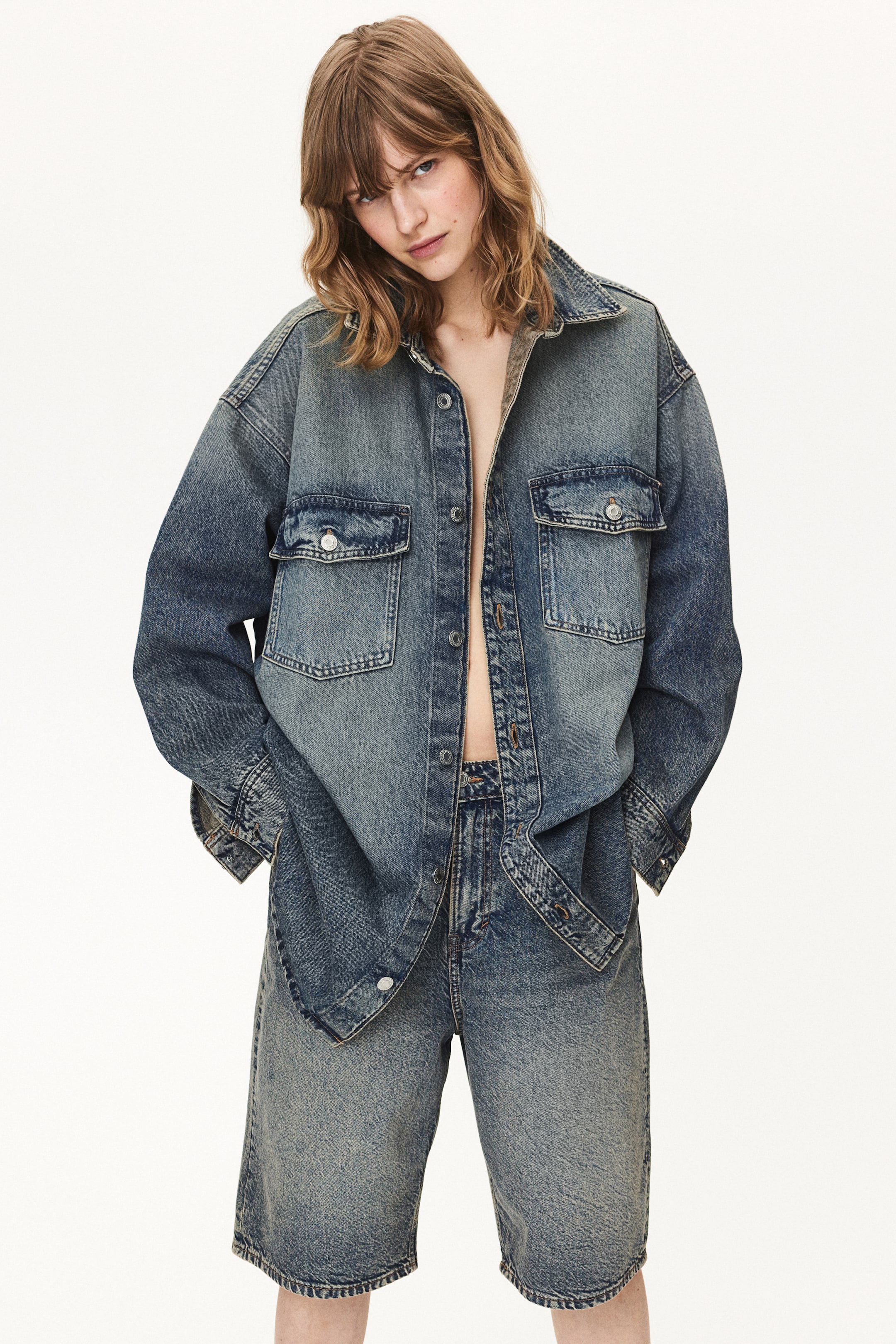 Oversized Denim Shirt