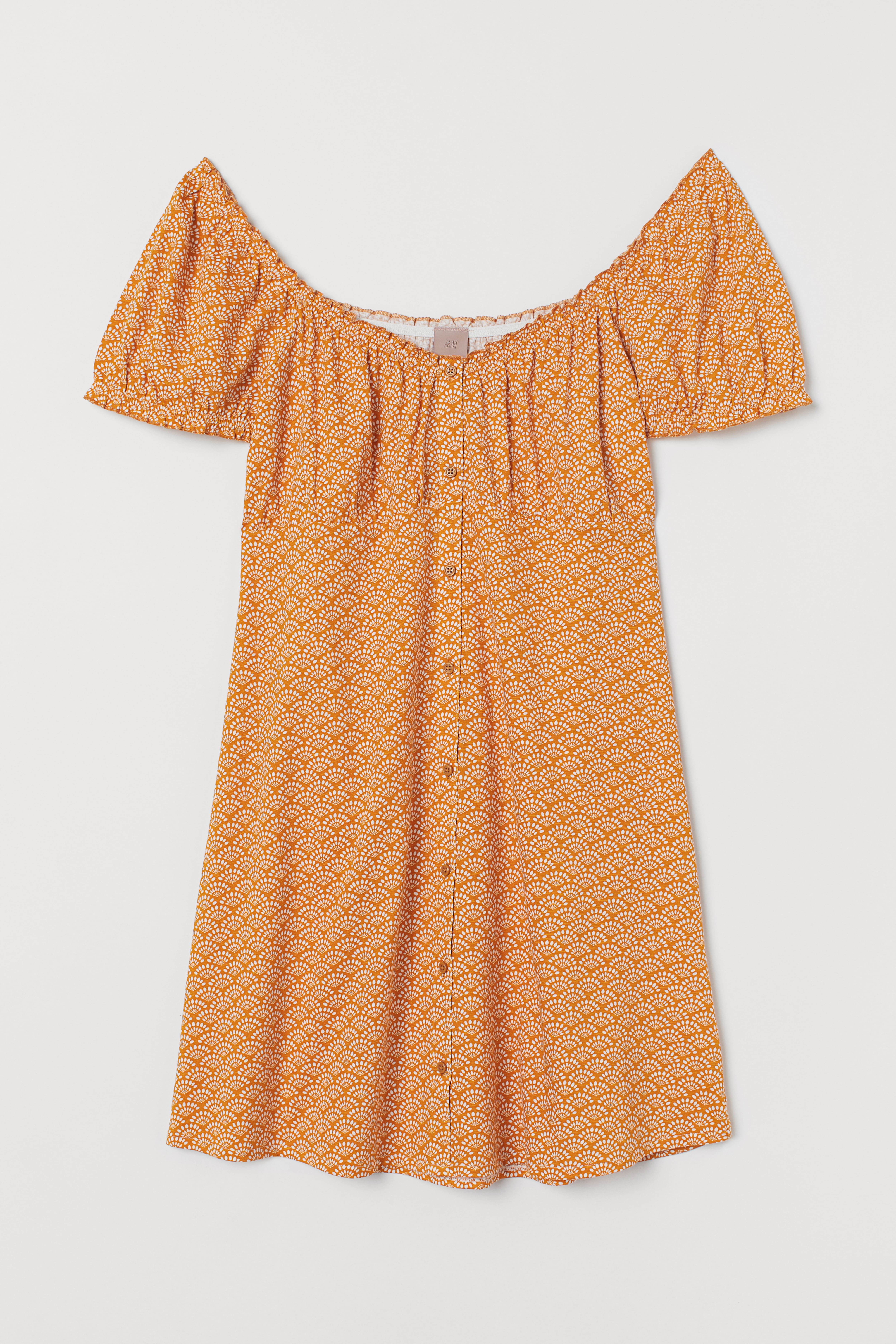 H and m mustard dress best sale