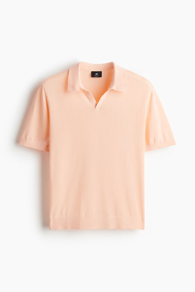 Regular Fit Lyocell-blend polo shirt - Pink/Light blue - 1