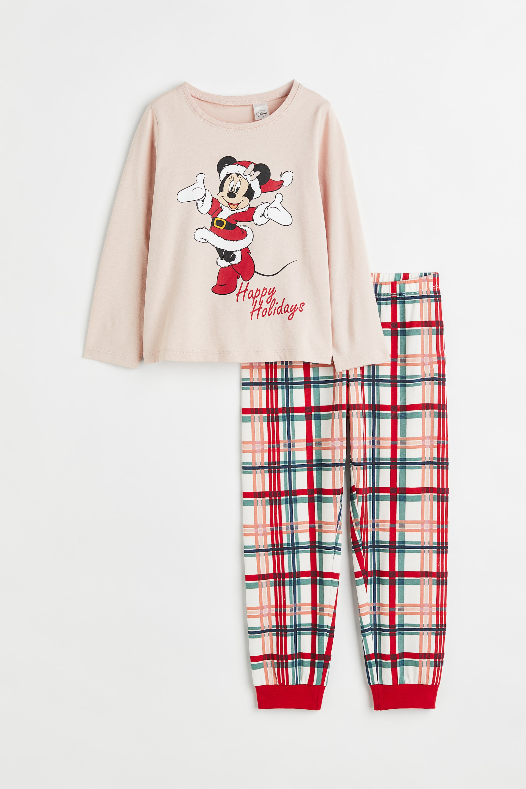 Xem ảnh lớn hơn: Bộ đồ ngủ vải jersey - Màu đỏ/Chuột Minnie - Kids | H&M VN 1