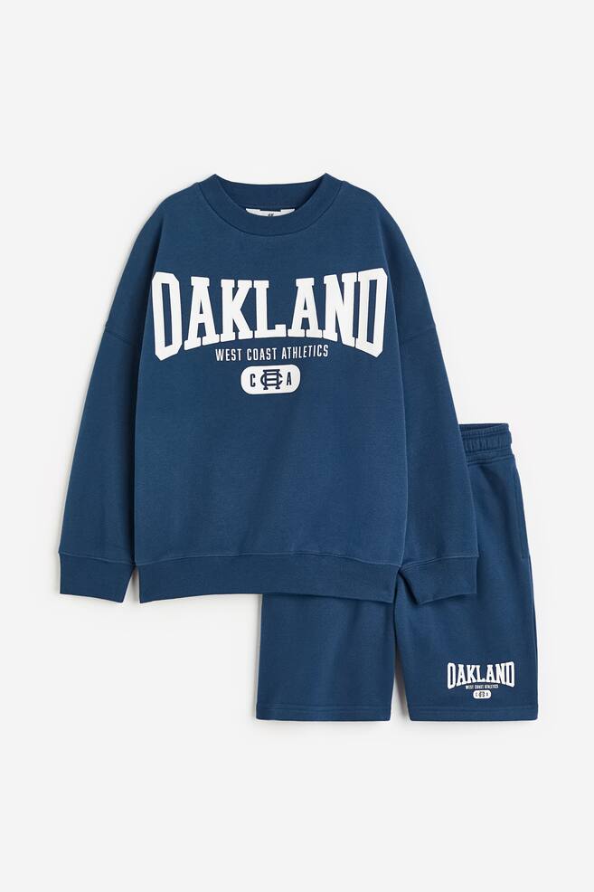 2-piece sweatshirt set - Dark blue/Oakland