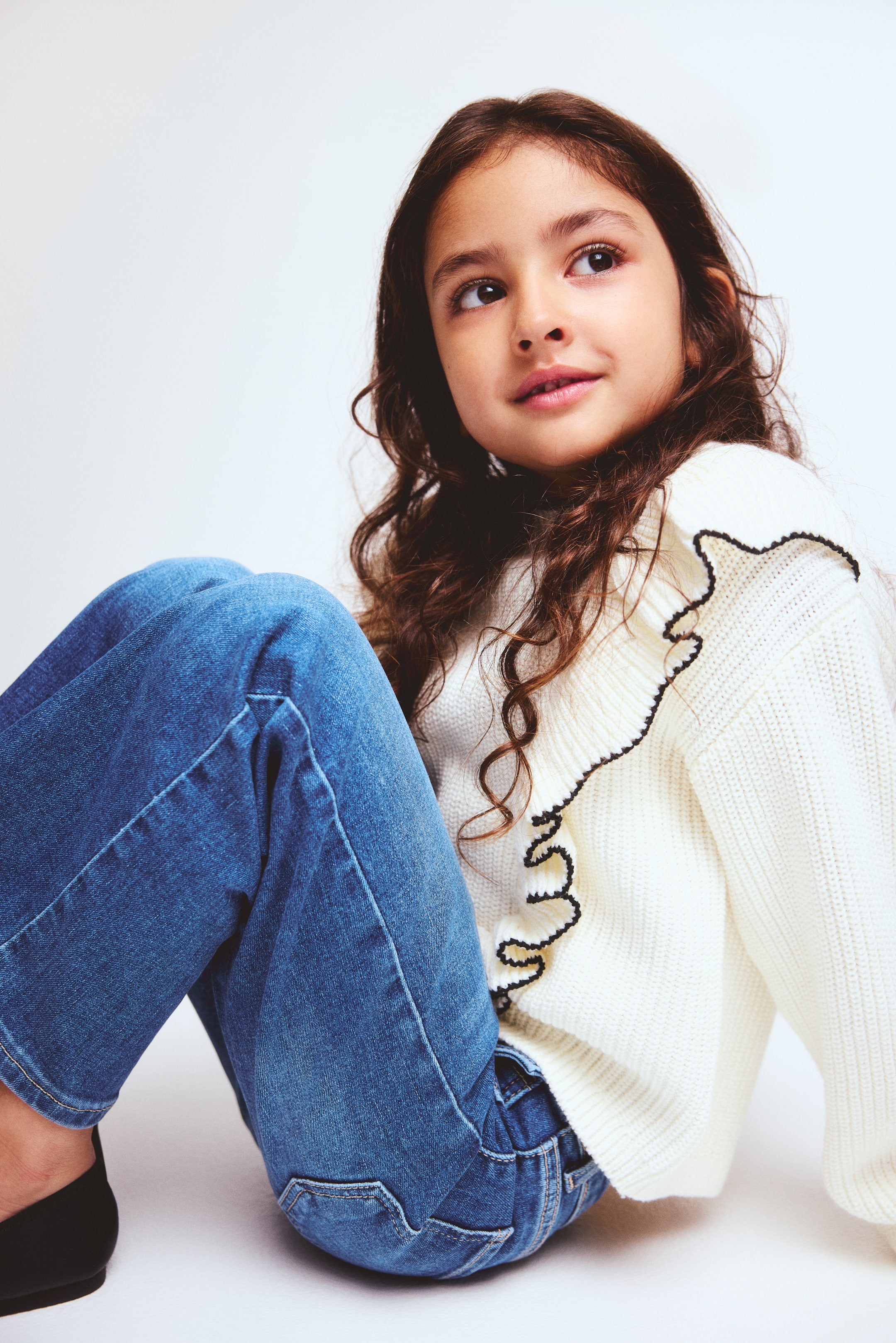 Visa större bild: Wide Leg Jeans - Denimblå - BARN | H&M FI 3