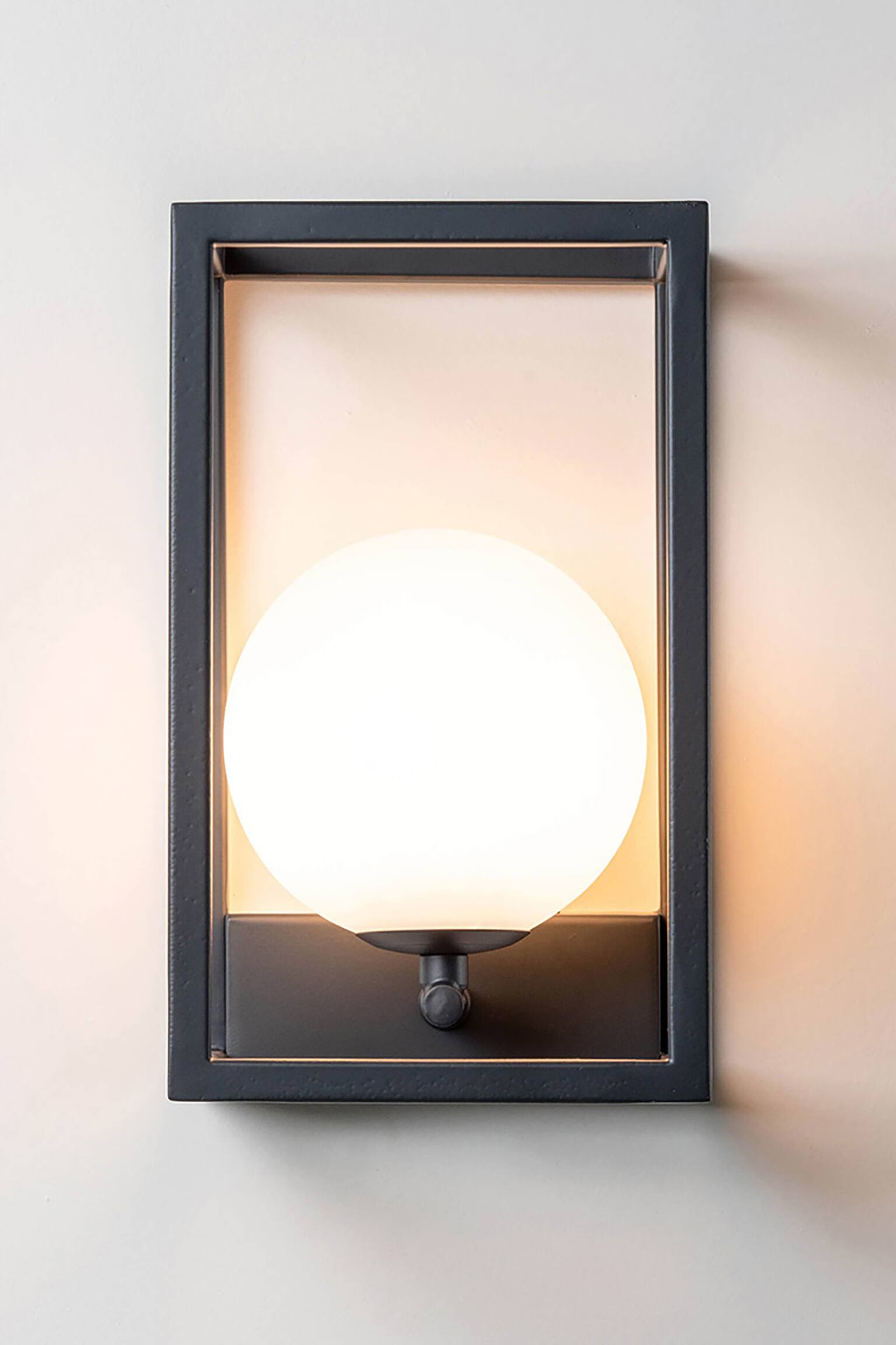 Lantern Wall Light - Dark Grey - 3