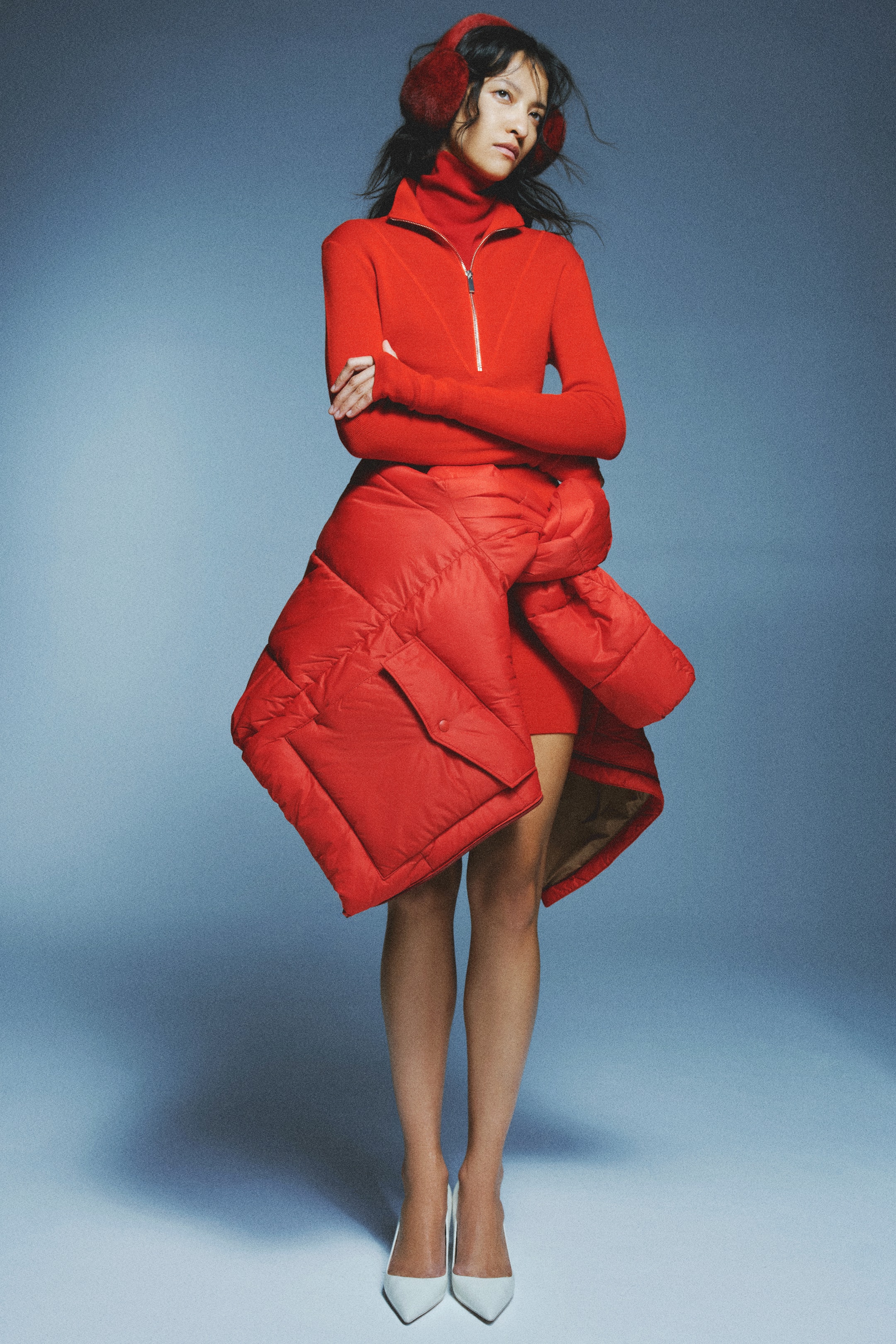 Grösseres Bild ansehen: Kleid aus Merinowolle mit Reissverschluss - Rot - DAMEN | H&M CH 3