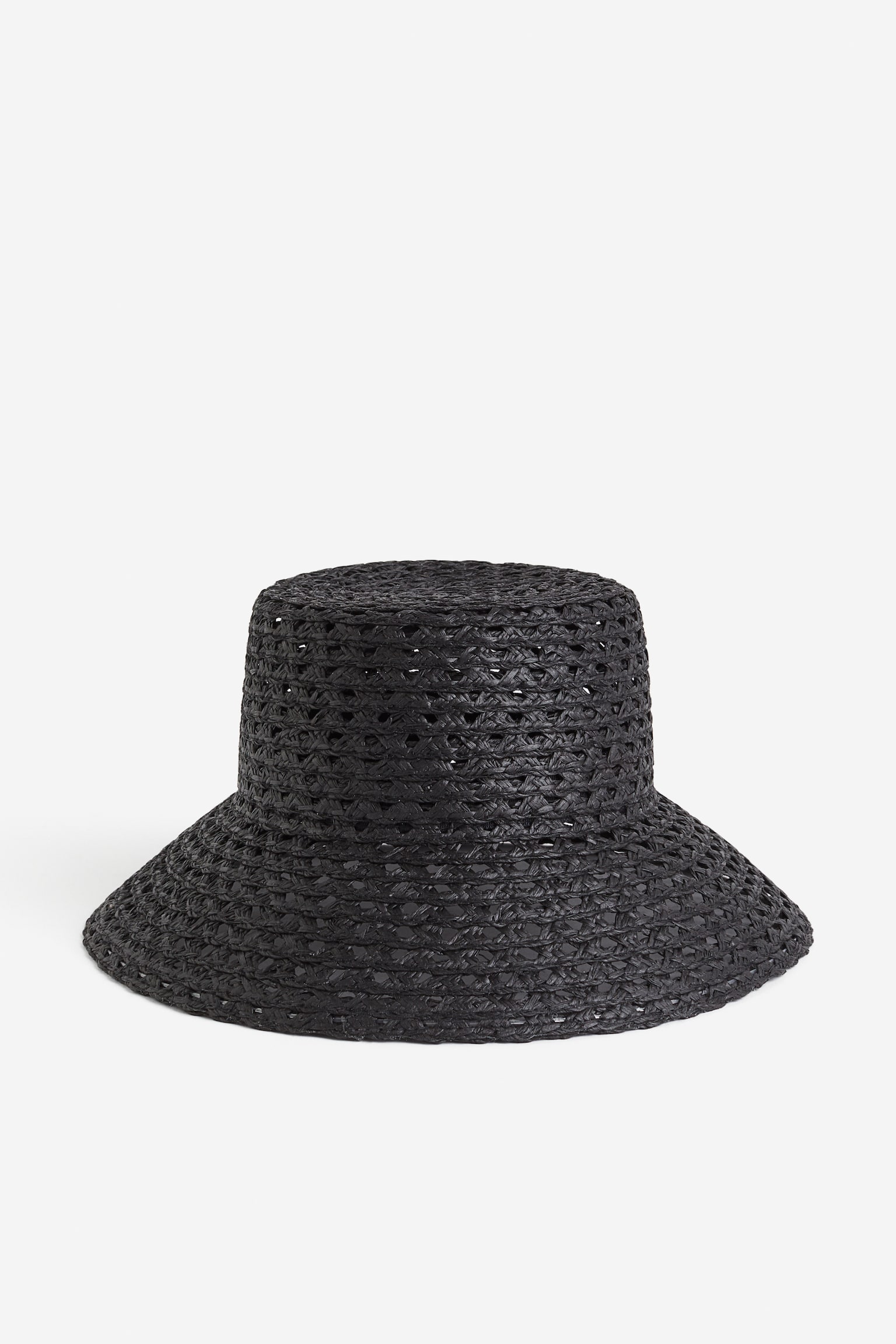 Straw hat - Black/Beige - 3