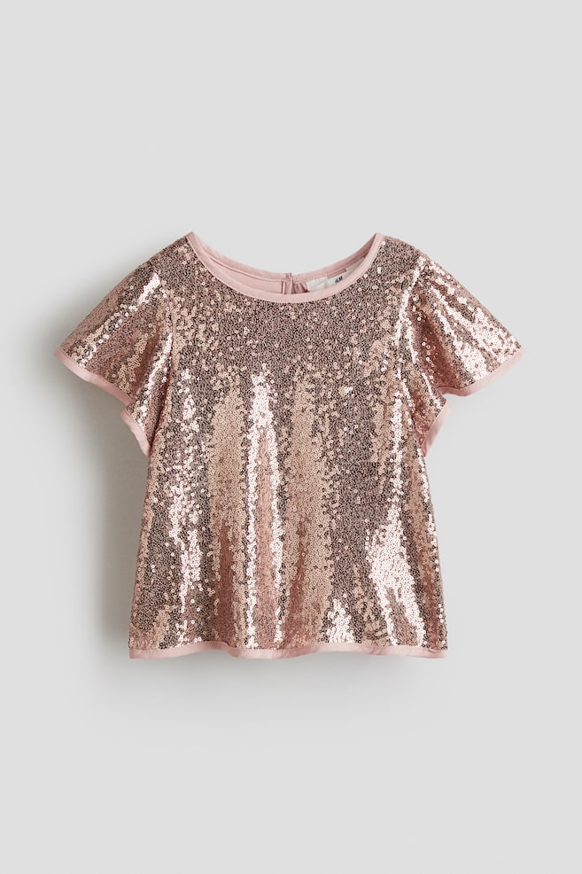 Sequin Top - Pink/Black - 1