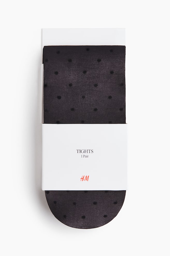 Medias de lunares - Negro - 1