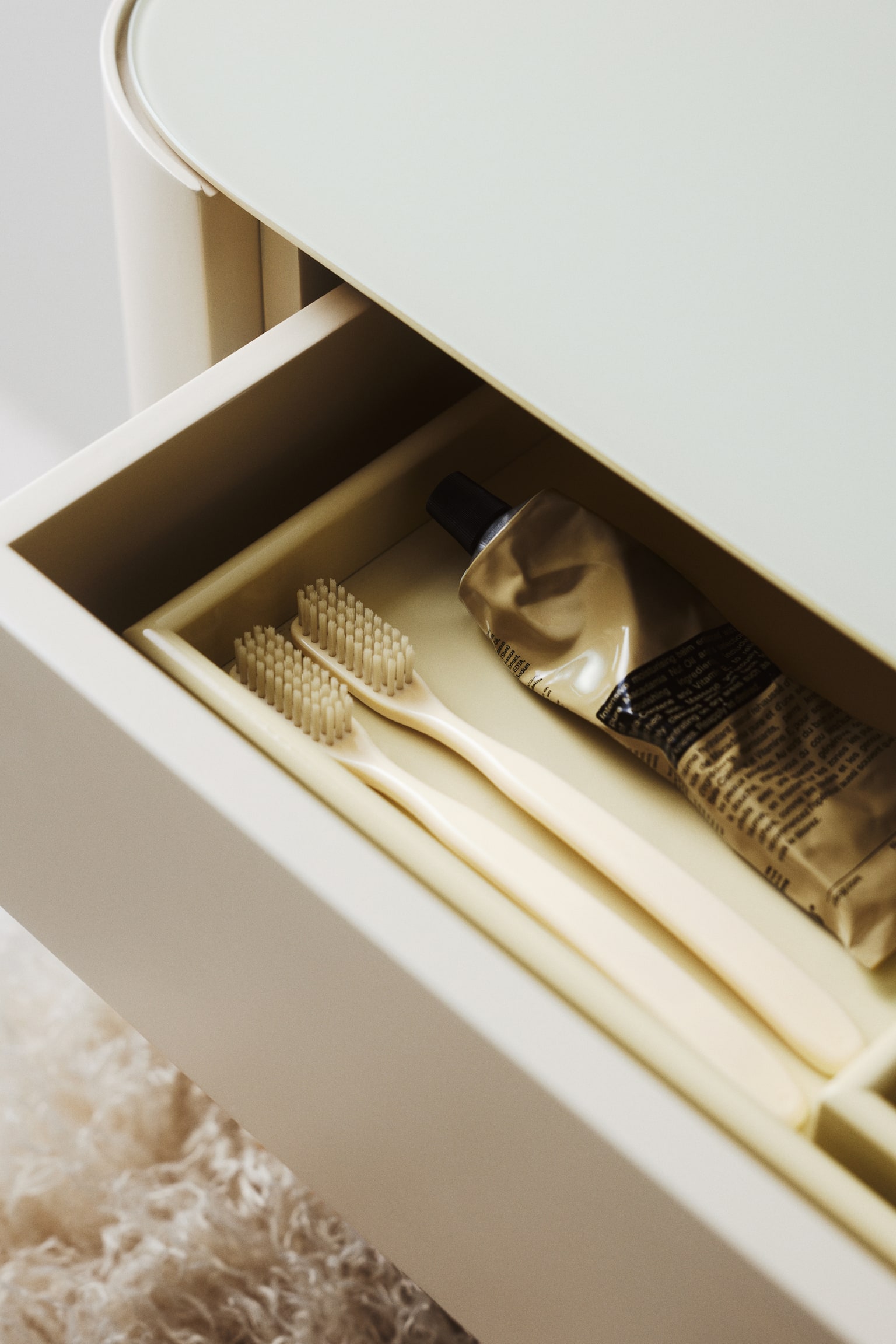 Rectangular tray - Light yellow/Pink - 1