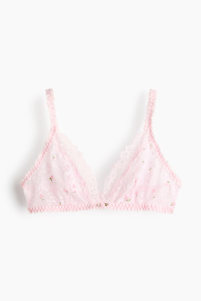 Soft-Cup Lace Bra - Pink/floral - 1