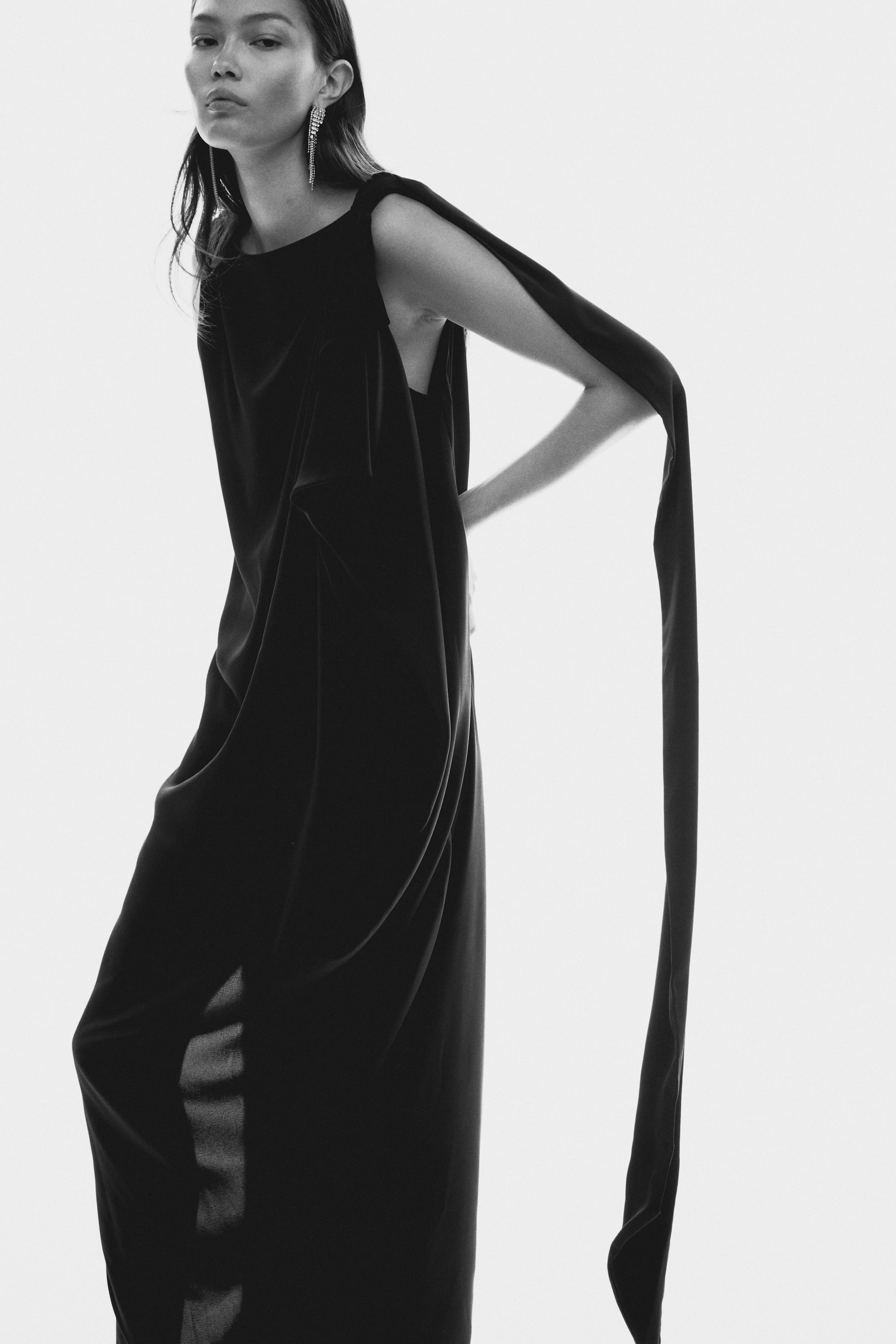 Agrandir l'image: Robe avec détail à nouer - Noir - FEMME | H&M FR 3
