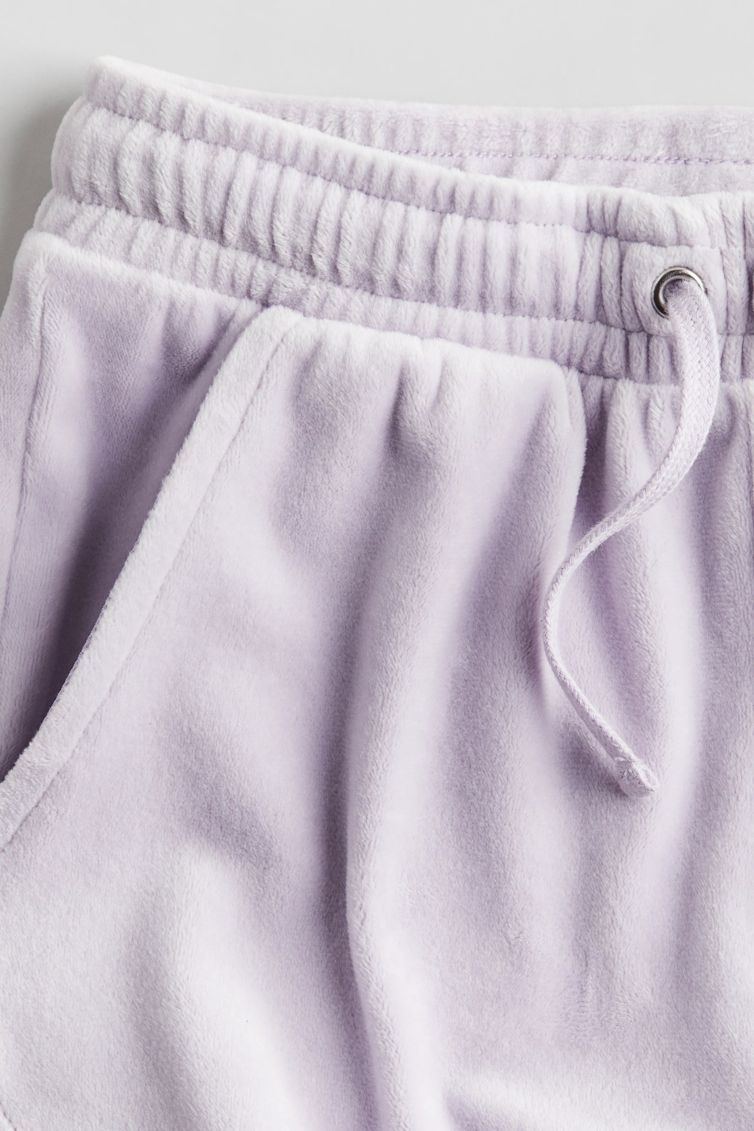 Velour pull-on shorts - Light purple/Pink/Natural white - 2