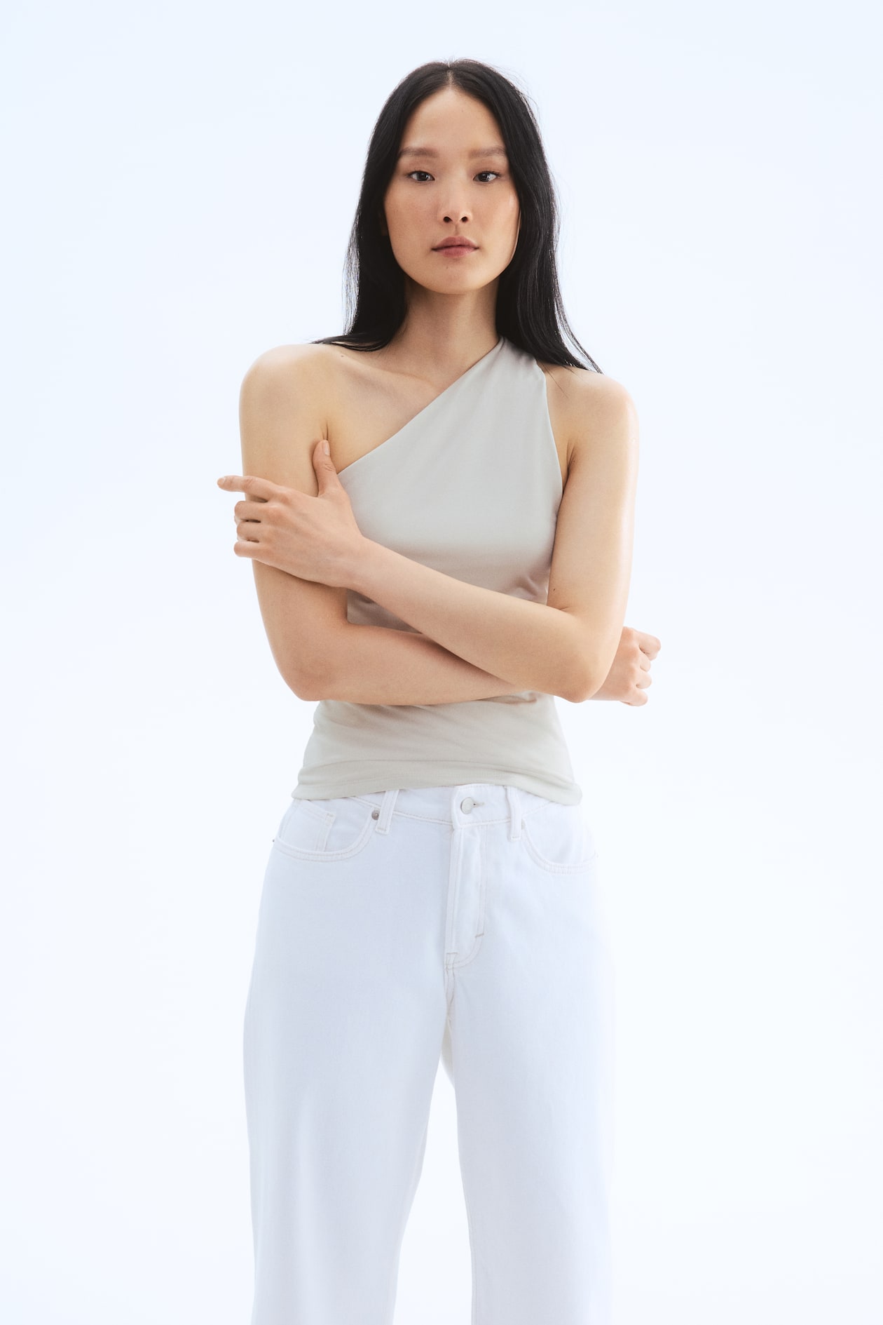 Top monospalla Beige chiaro DONNA H&M IT