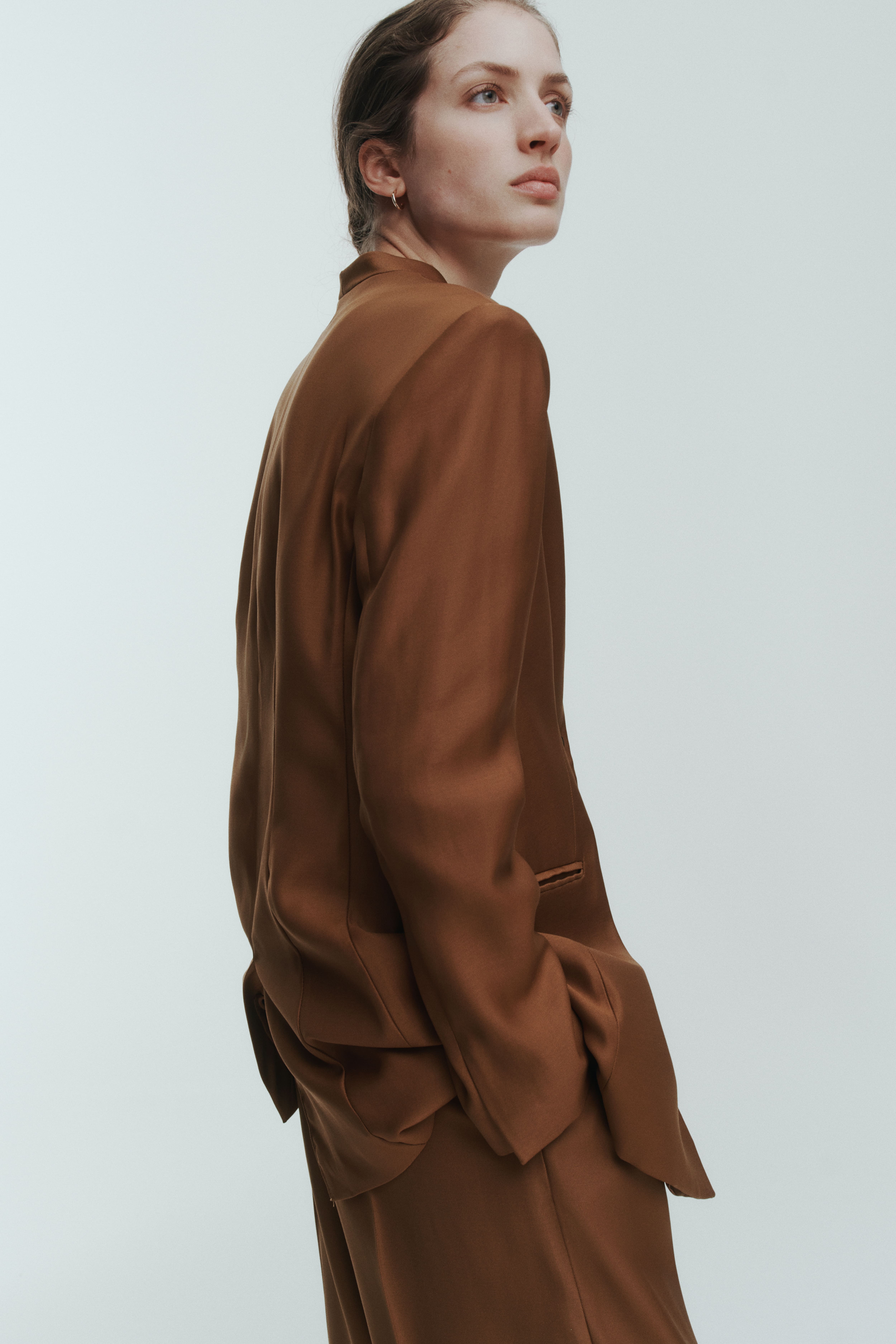 Lapelless Blazer