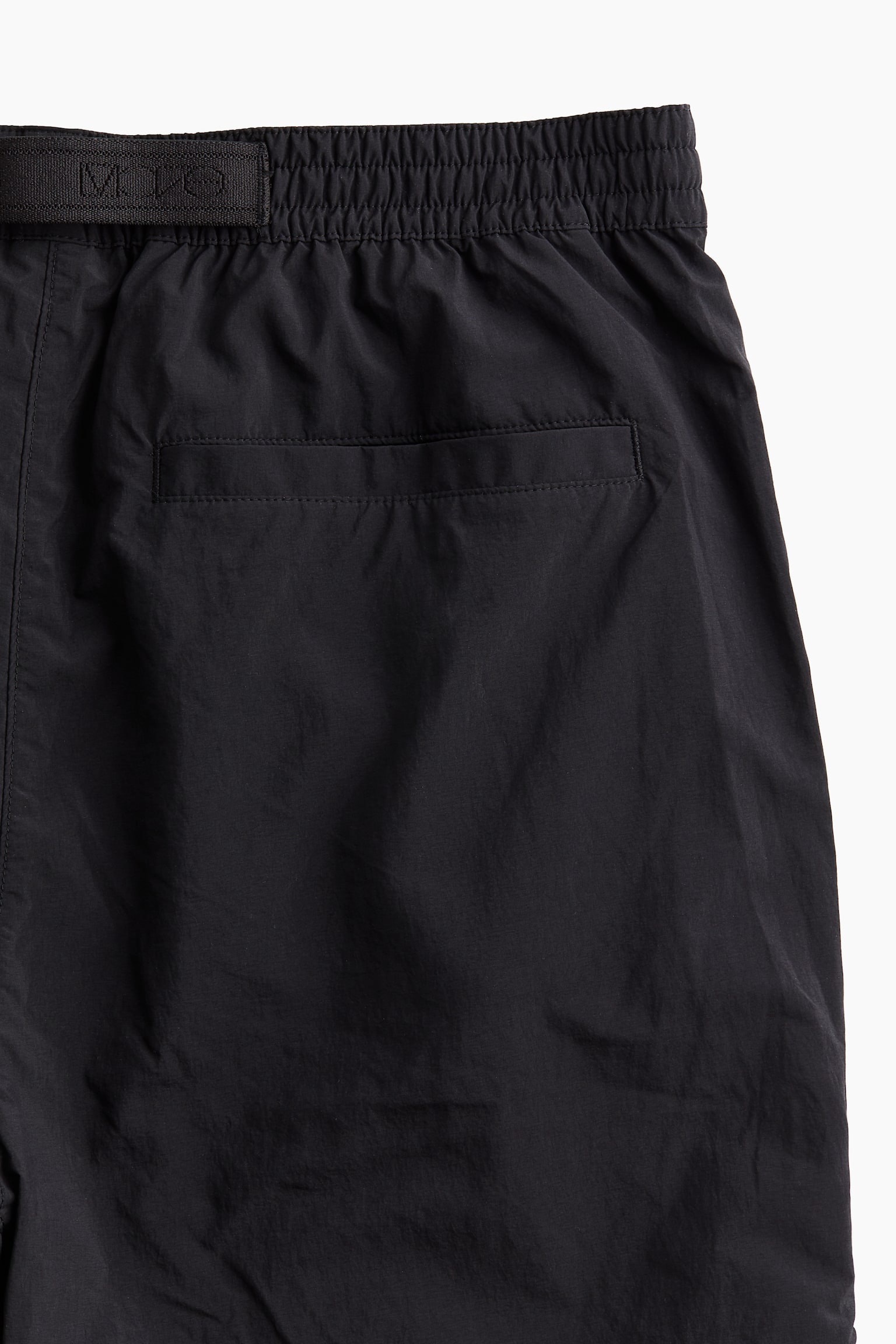 Short lightweight sports shorts - Black/Khaki green - 3