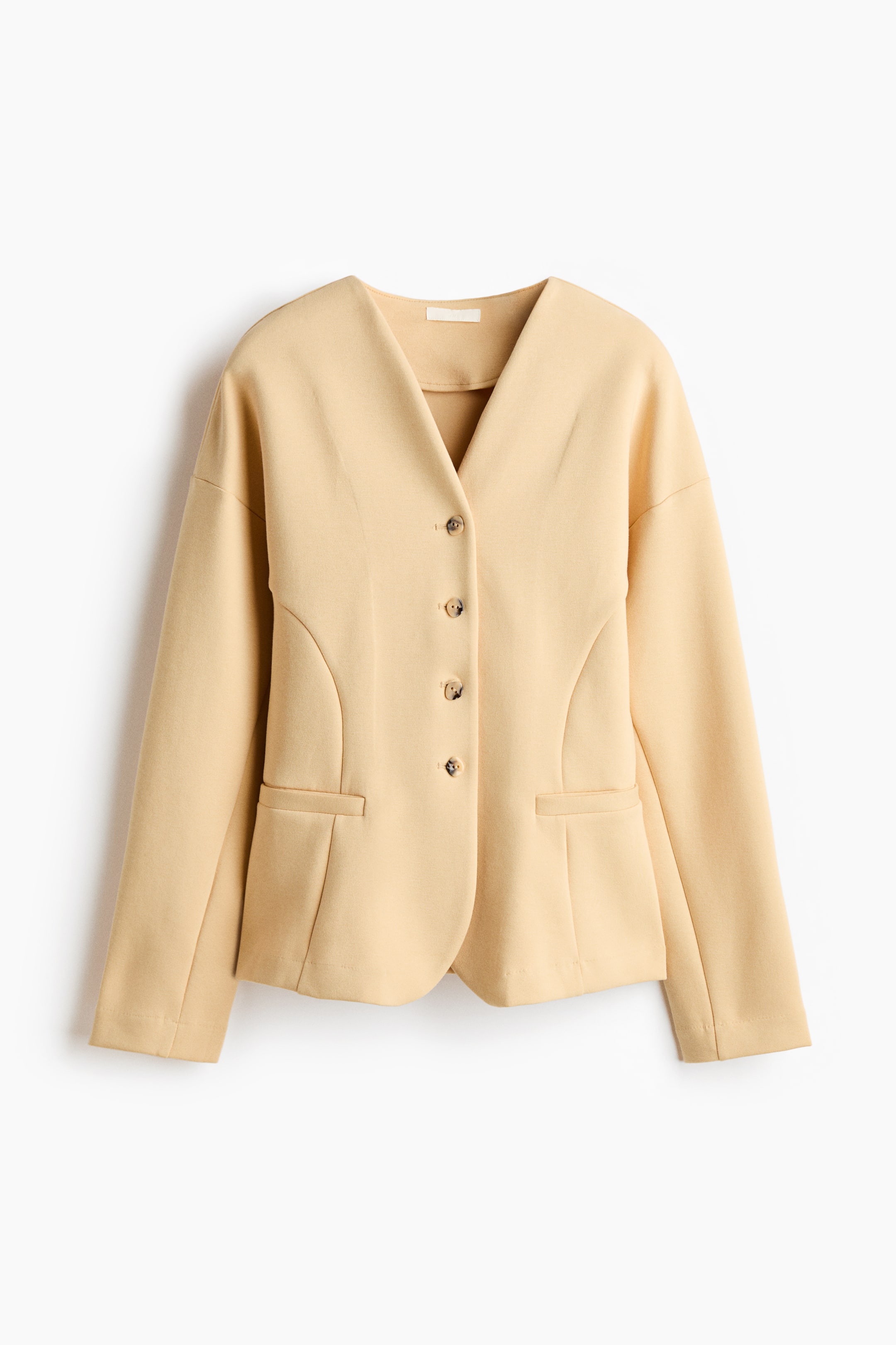 View larger image: Jersey blazer - Beige - Ladies | H&M IN 1