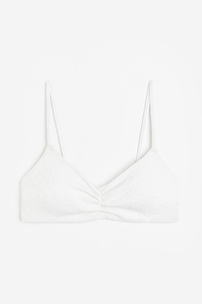 Top bikini imbottito - Bianco/Giallo chiaro/Rosa - 2