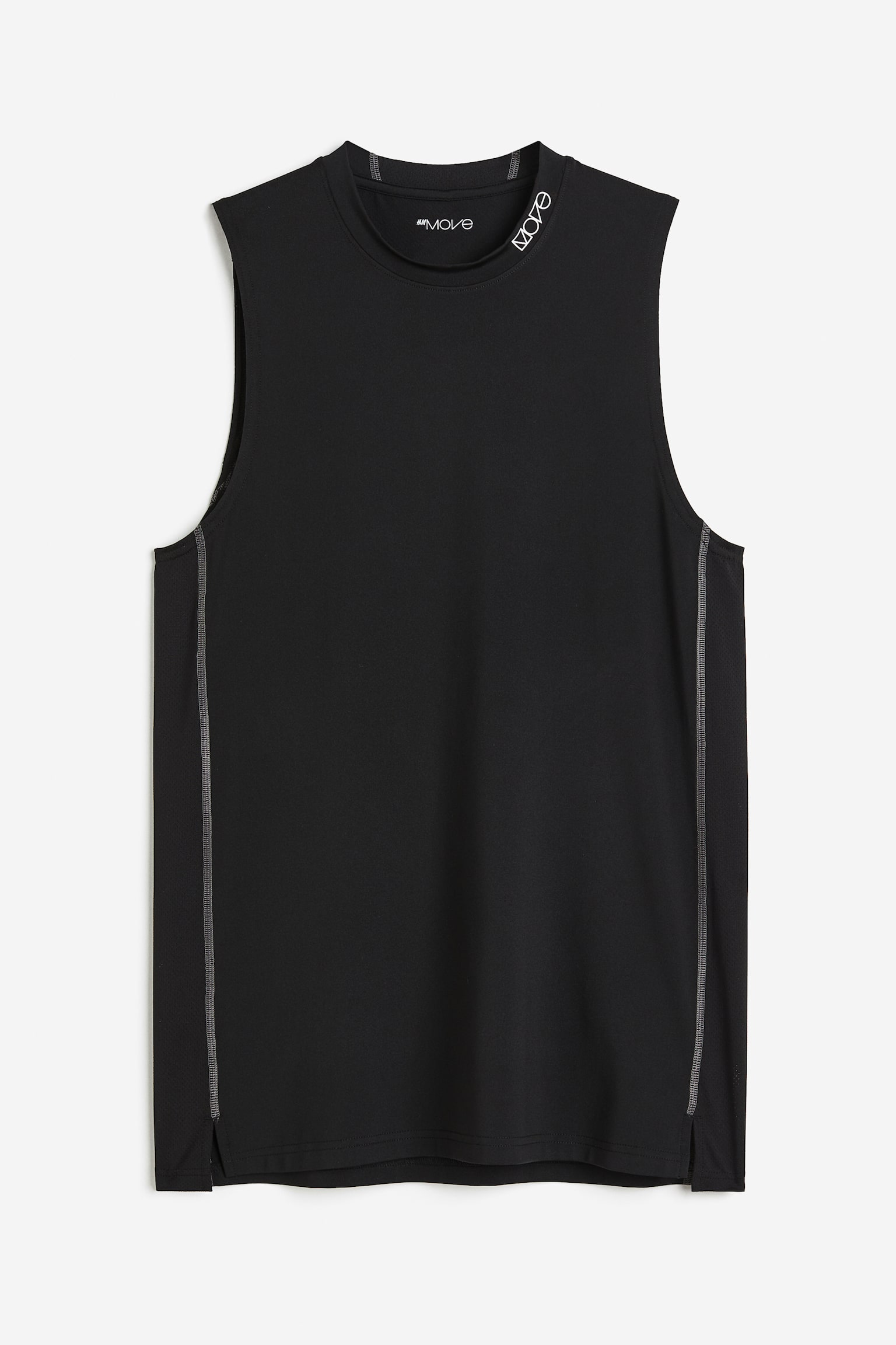 Muscle Fit Sports vest top in DryMove™ - Black - 1