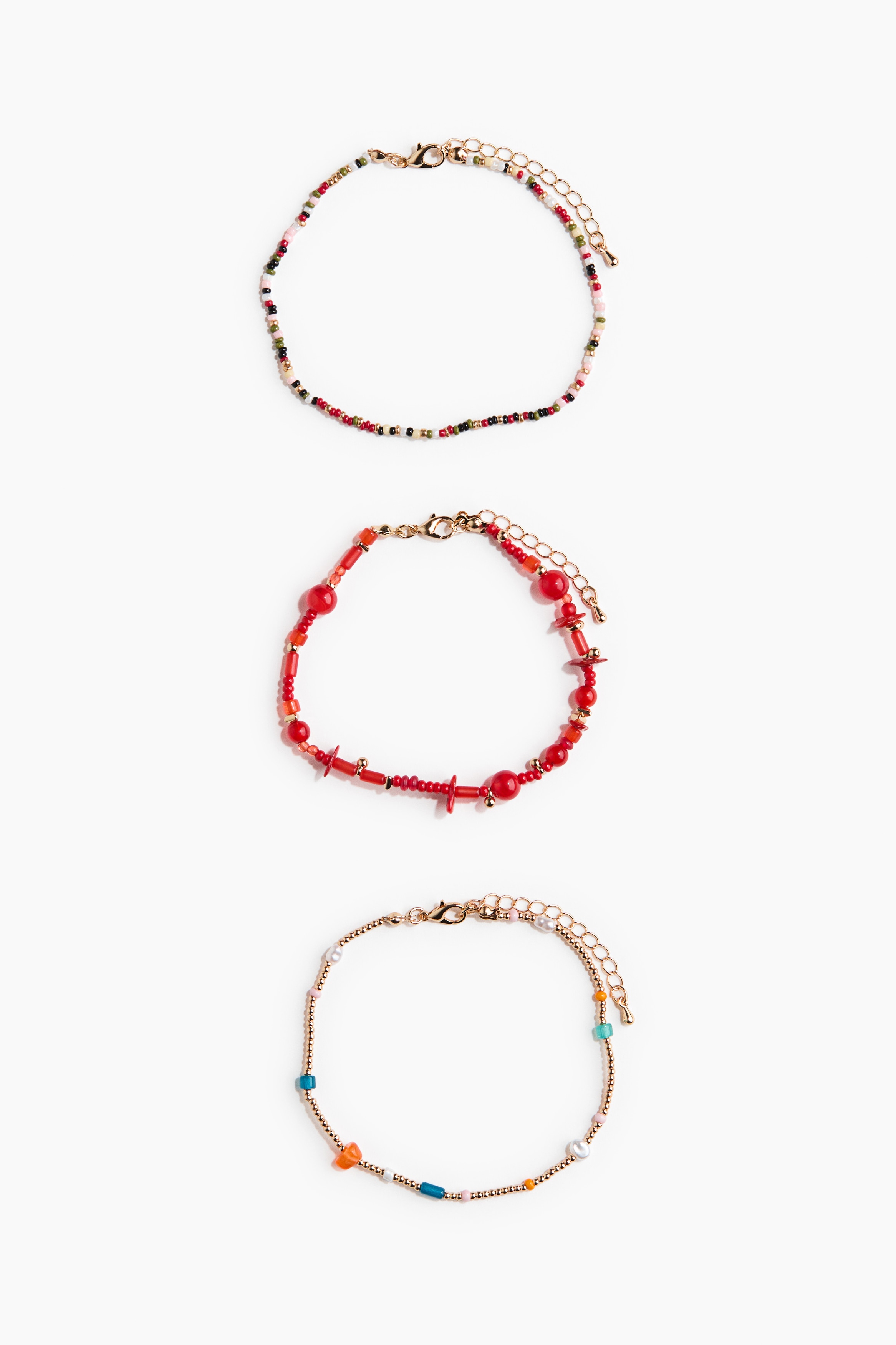 3-Pack Beaded Anklets from H&M - $12.99