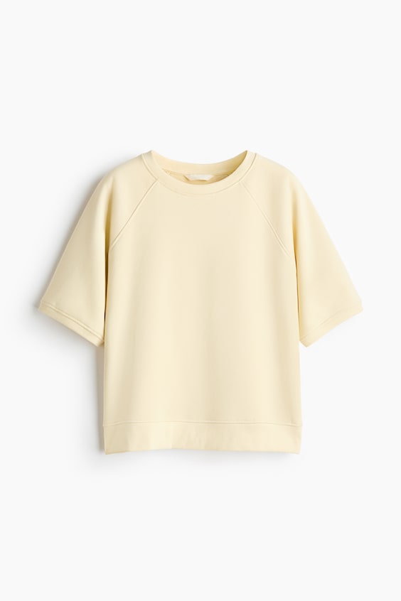 Женские худи H&M Short-Sleeved Sweatshirt