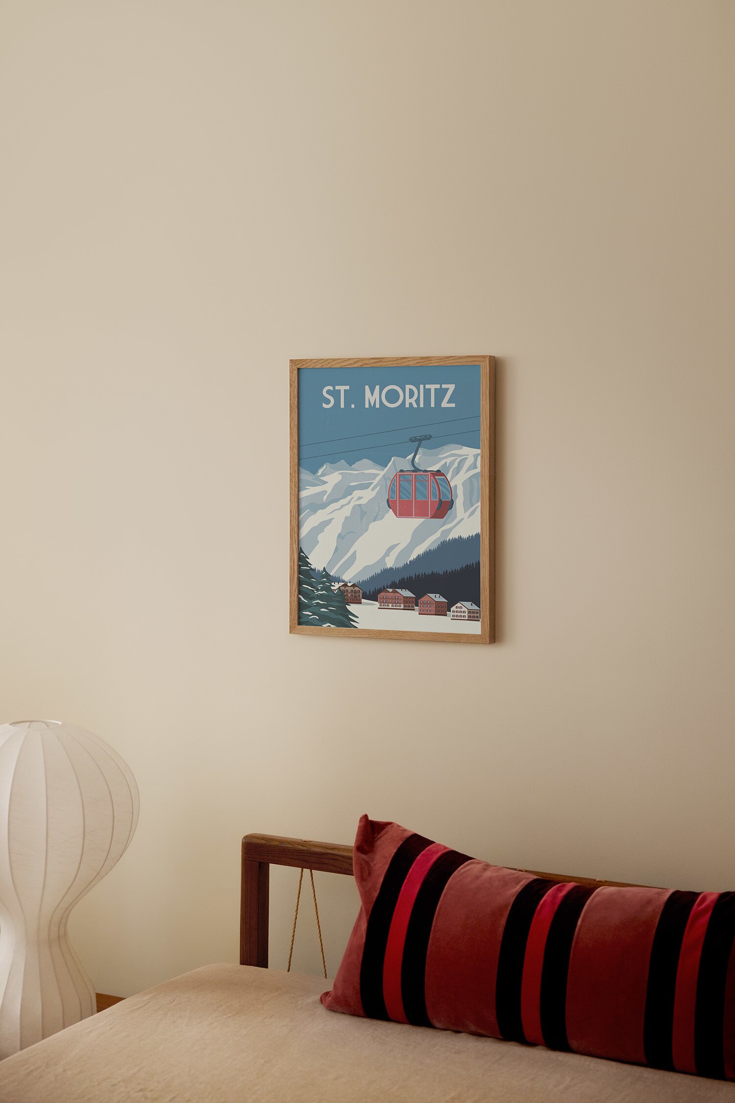 St. Moritz Poster - Blue