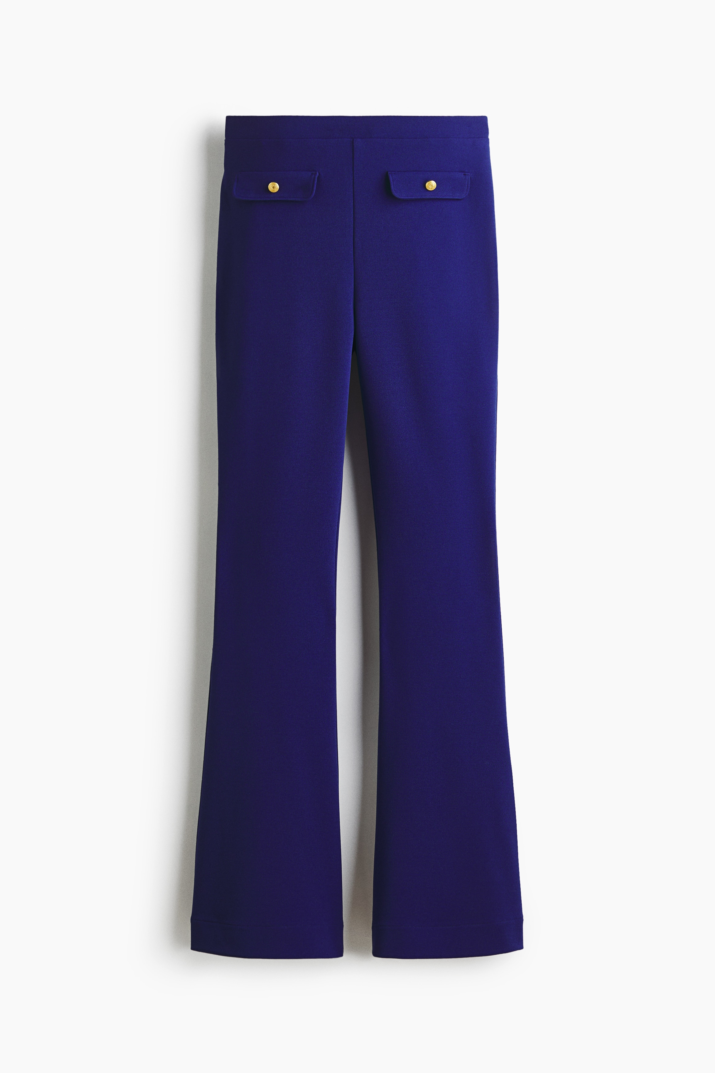 Flared Ponte Pants - Dark blue/Black/Dark beige