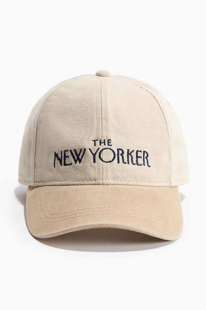 Embroidered Cotton Cap - Beige/The New Yorker/Beige/Condé Nast Traveler - 1
