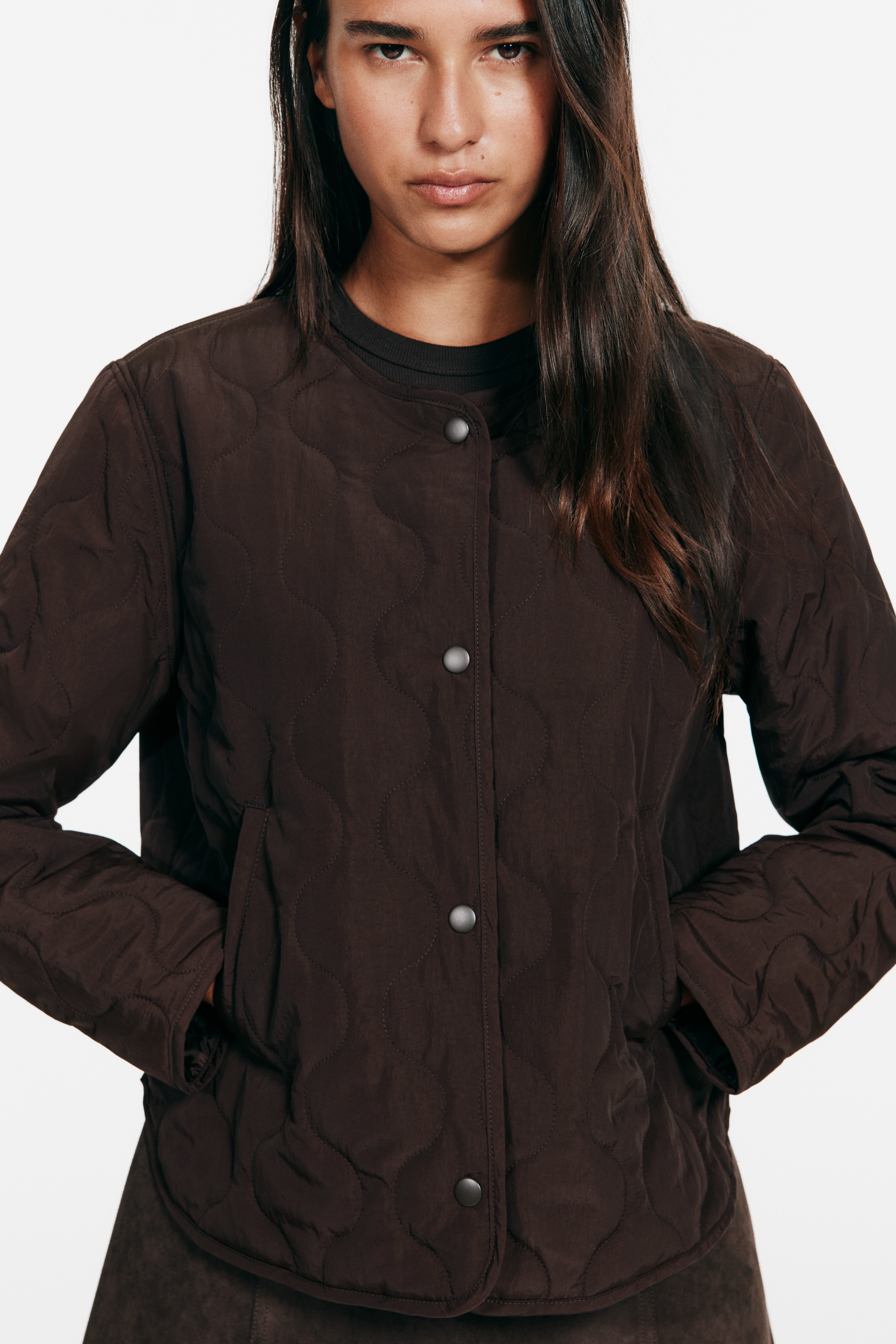 Quilted nylon jacket