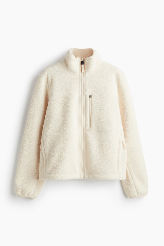 Женские куртки H&M Teddy Fleece Activewear Jacket